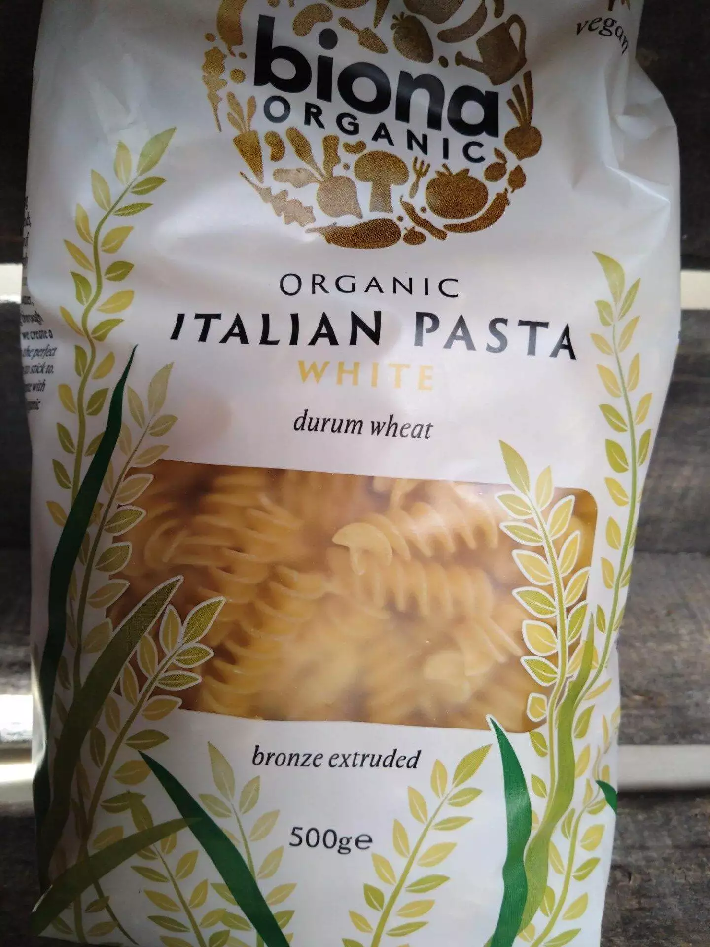 biona pasta white fusilli (500g)