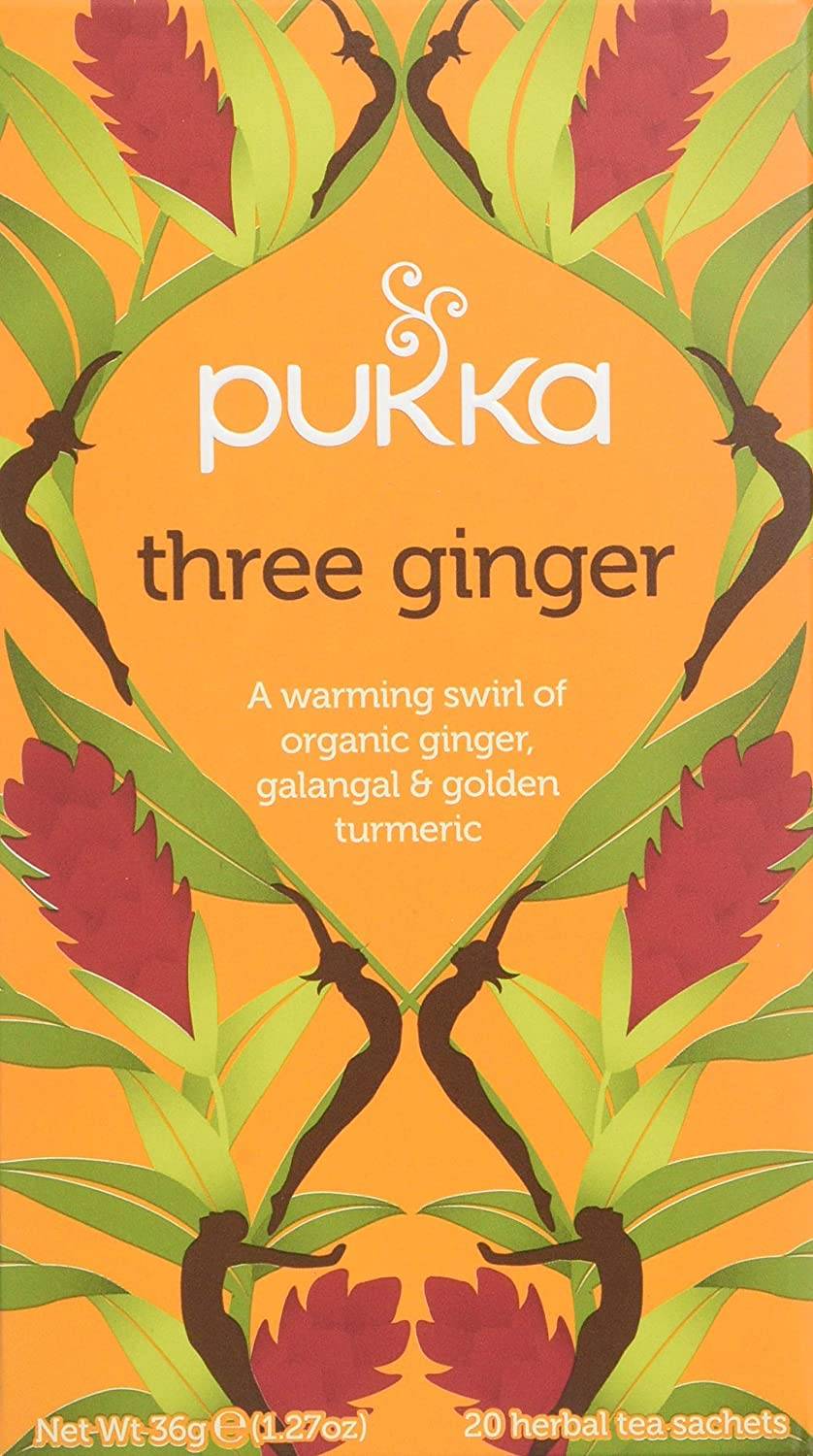 PUKKA Organic Three Ginger Organic Herbal Tea (20 sachets)