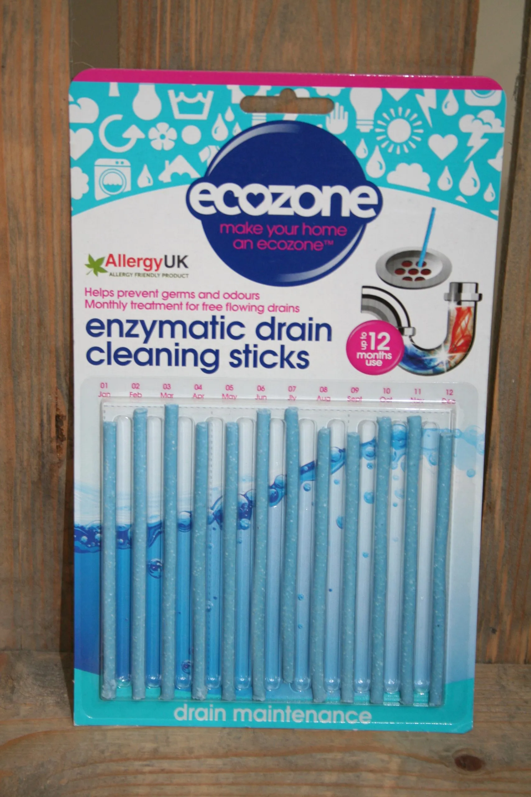 Ecozone drain cleaning sticks