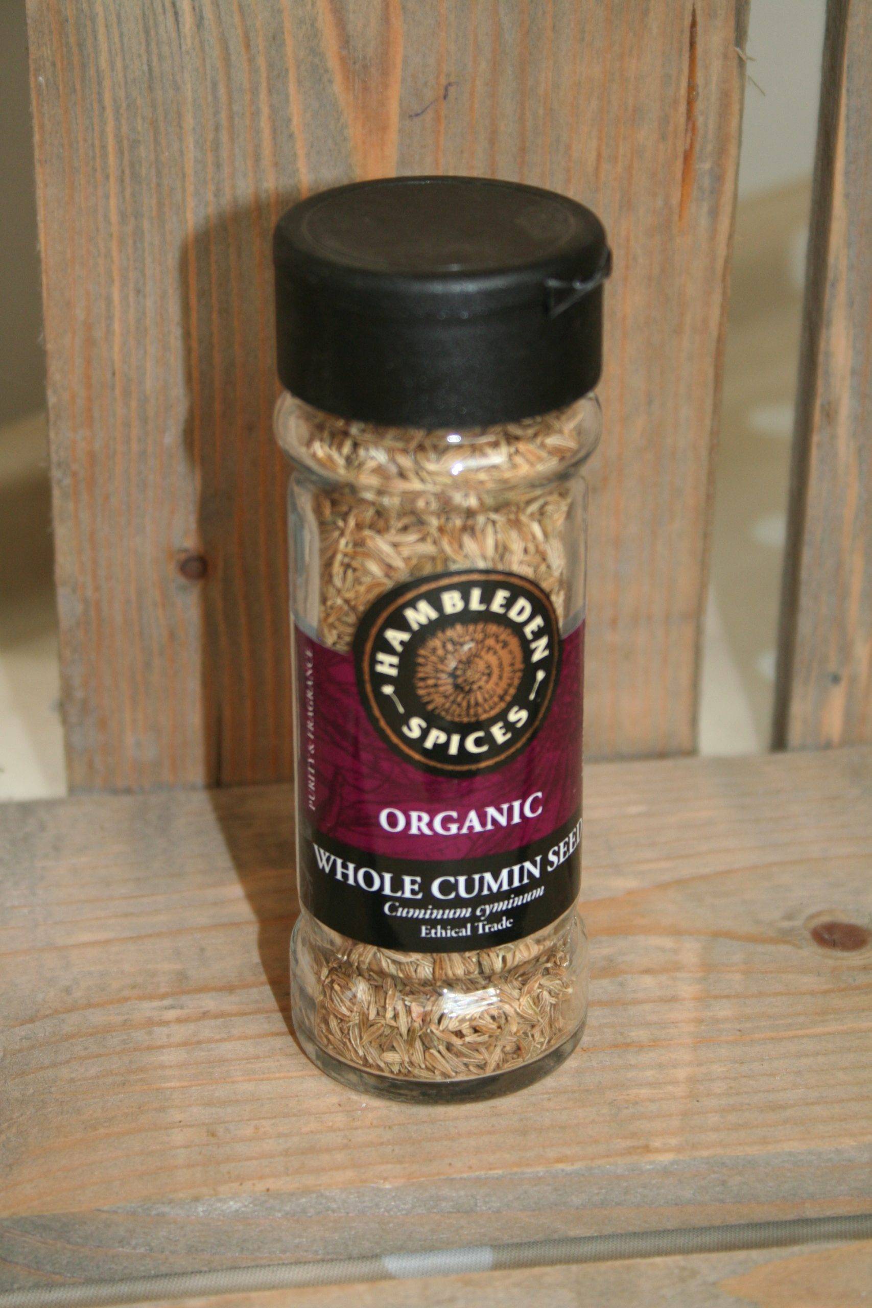 Hambledon Herbs organic whole cumin seeds