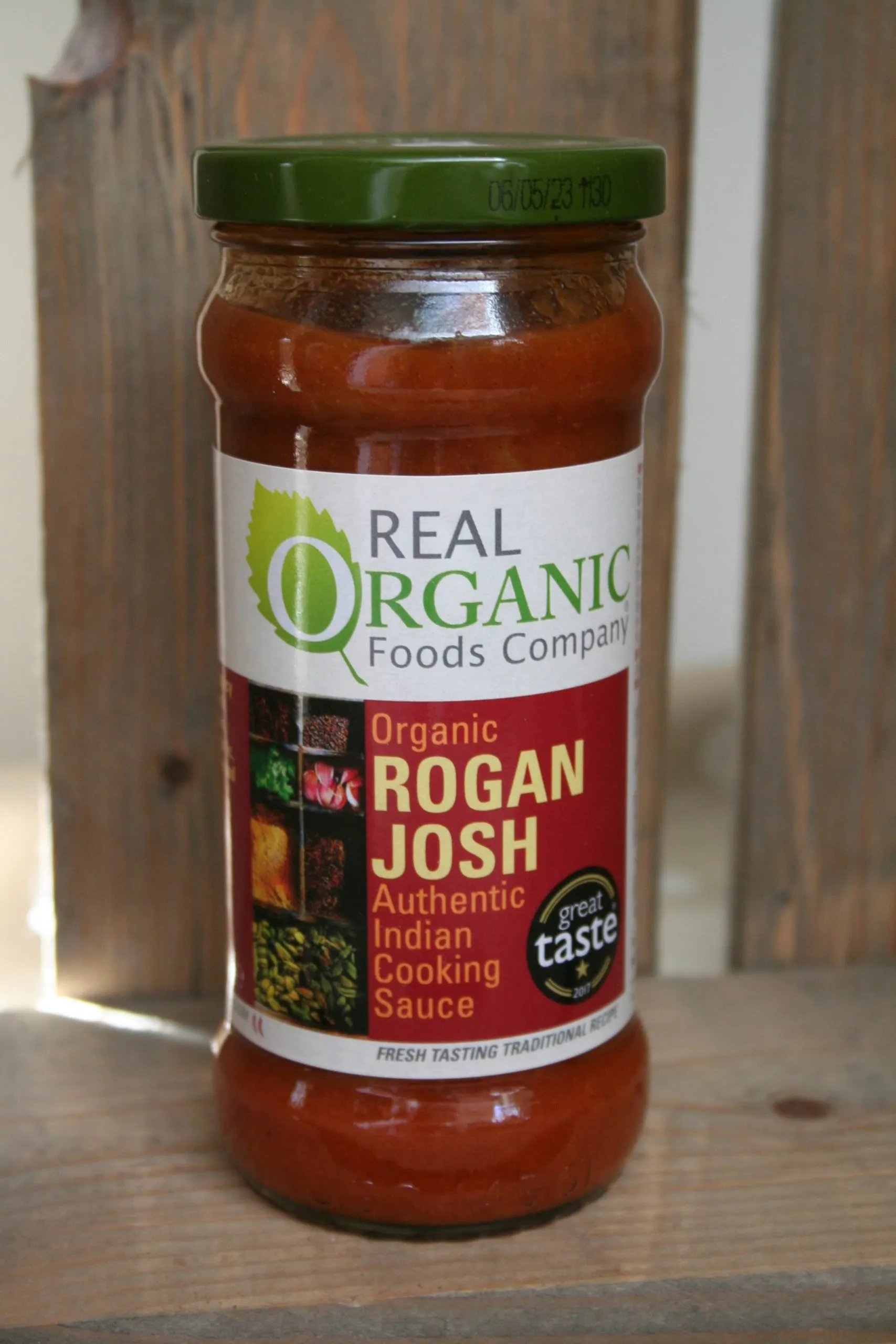 Real Organic Food Company Organic Rogan Josh cooking sauce