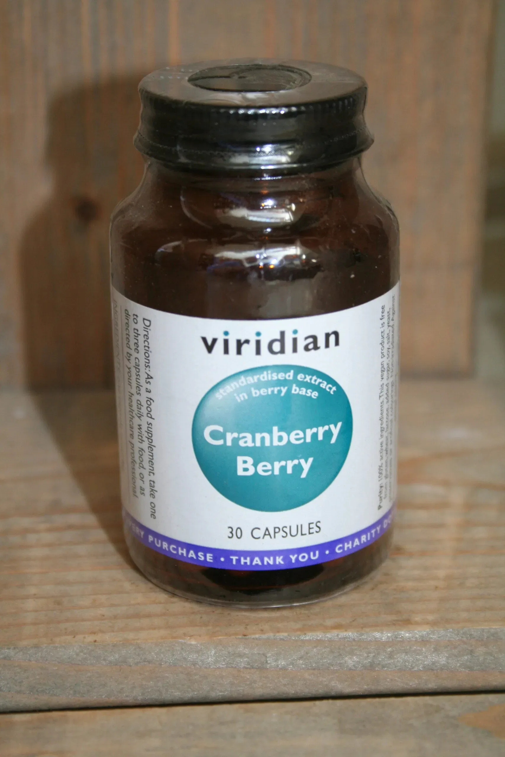 Viridian Cranberry capsules