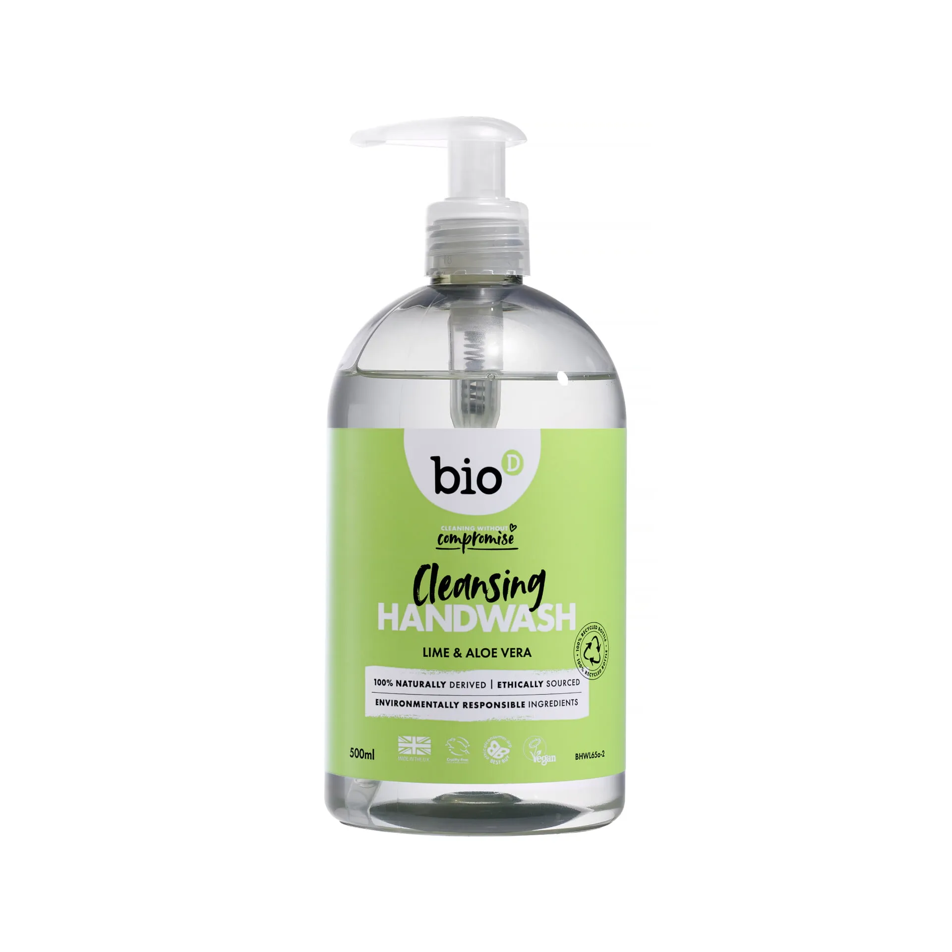 bio d cleansing hand wash lime and aloe vera (500ml)