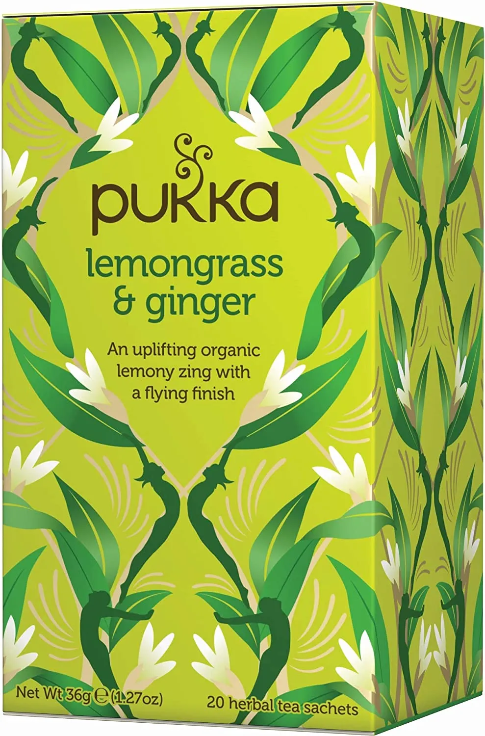 PUKKA Organic Lemongrass & Ginger, Organic Herbal Tea (20 sachets)