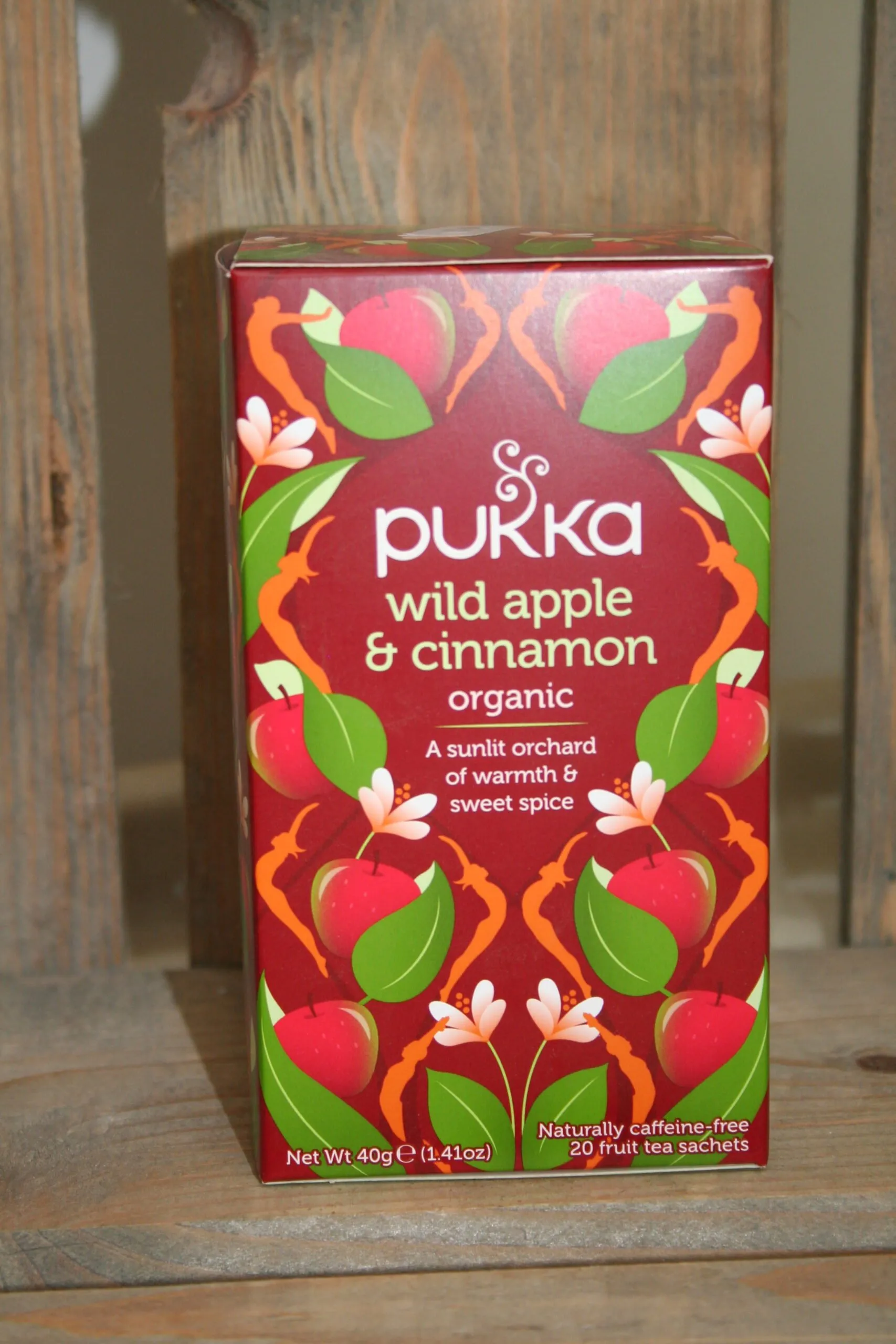 Pukka wild apple & cinnamon organic tea bags