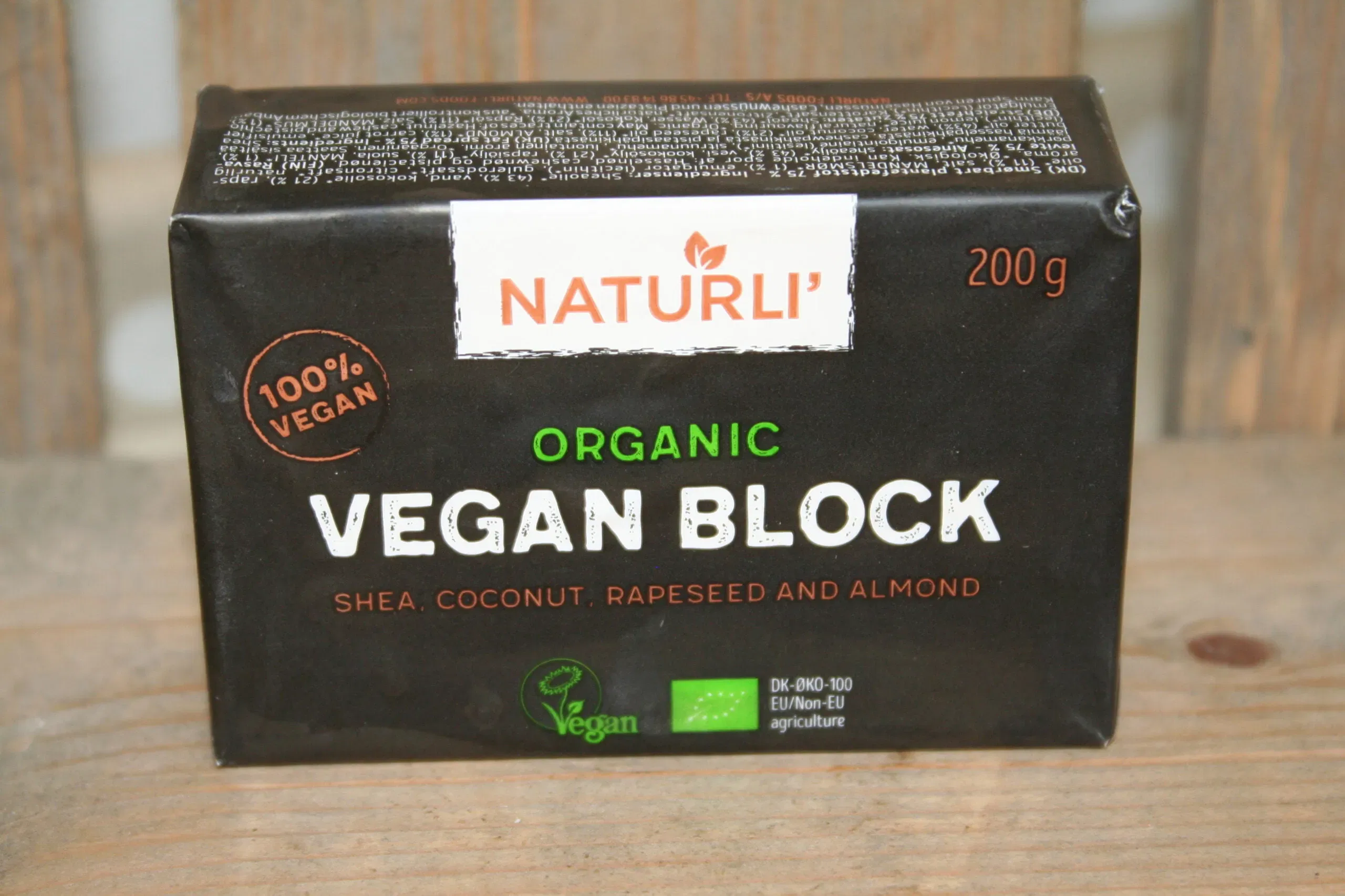 Naturli organic vegan block butter