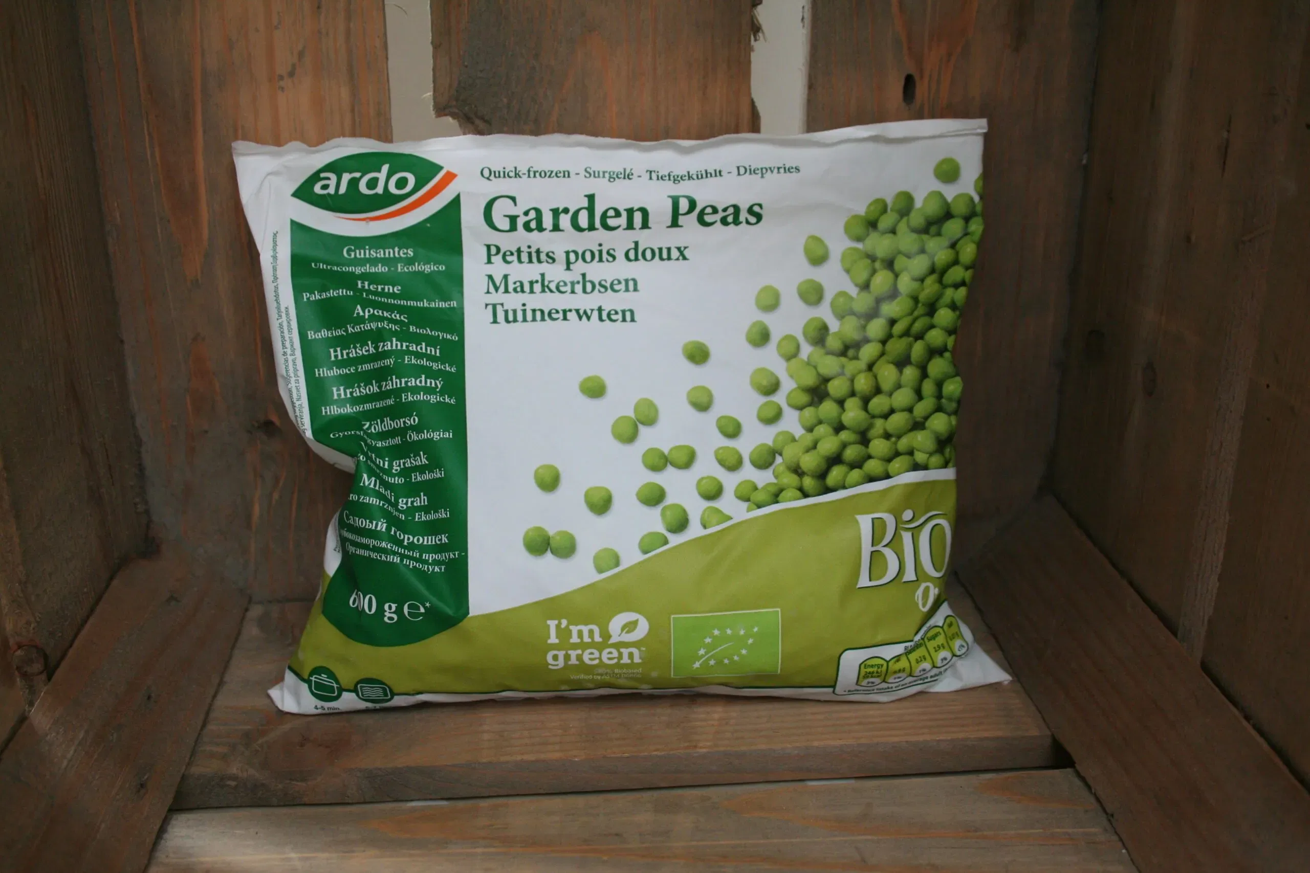 frozen garden peas