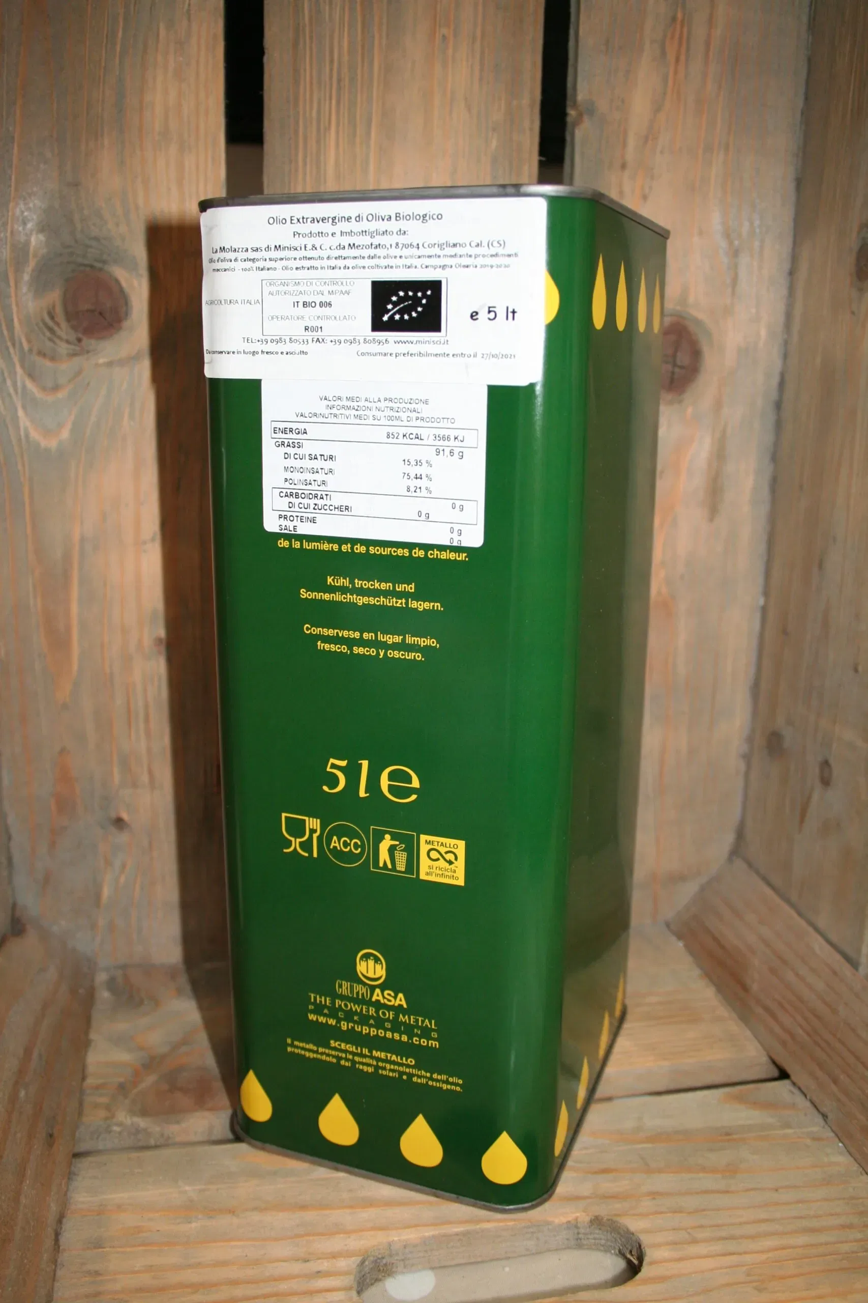 Extra virgin olive oil 5l