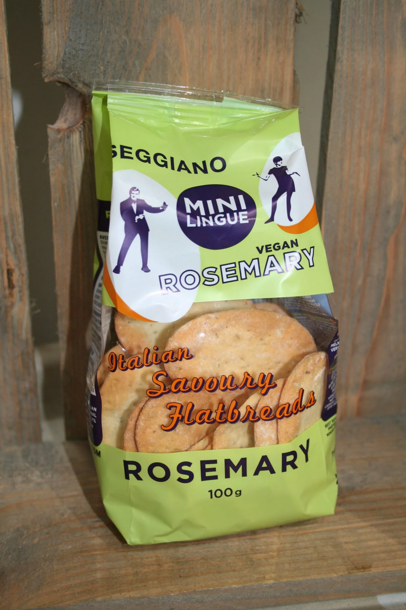 Seggiano mini lingie flatbreads rosemary vegan