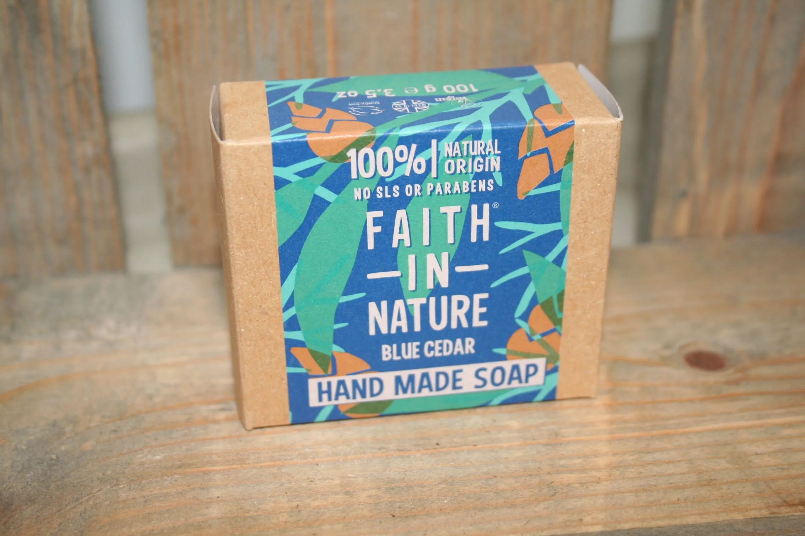 Faith in Nature soap blue cedar
