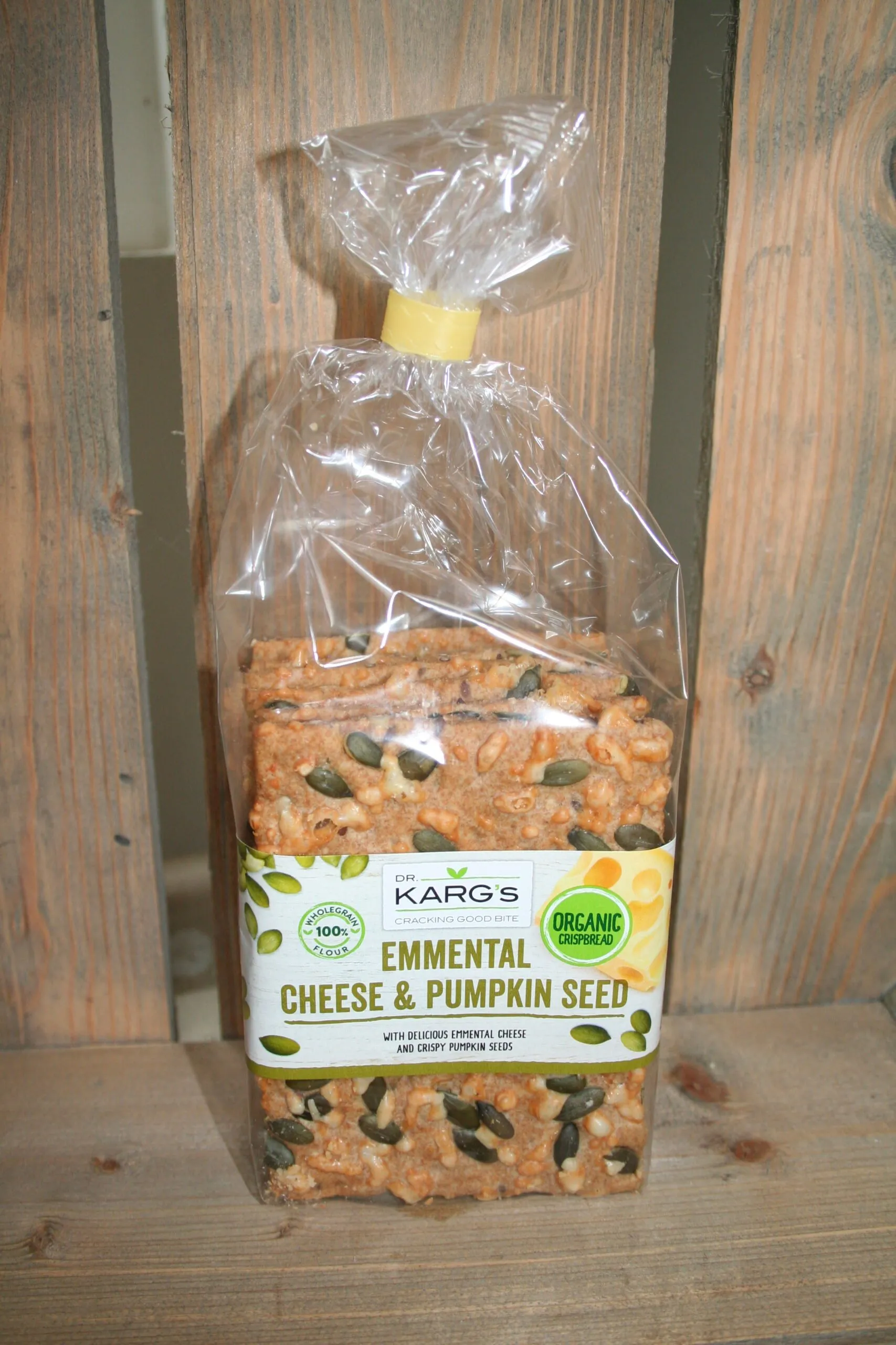 Dr KArgs Emmental Cheese & pumpkin seed crispbread