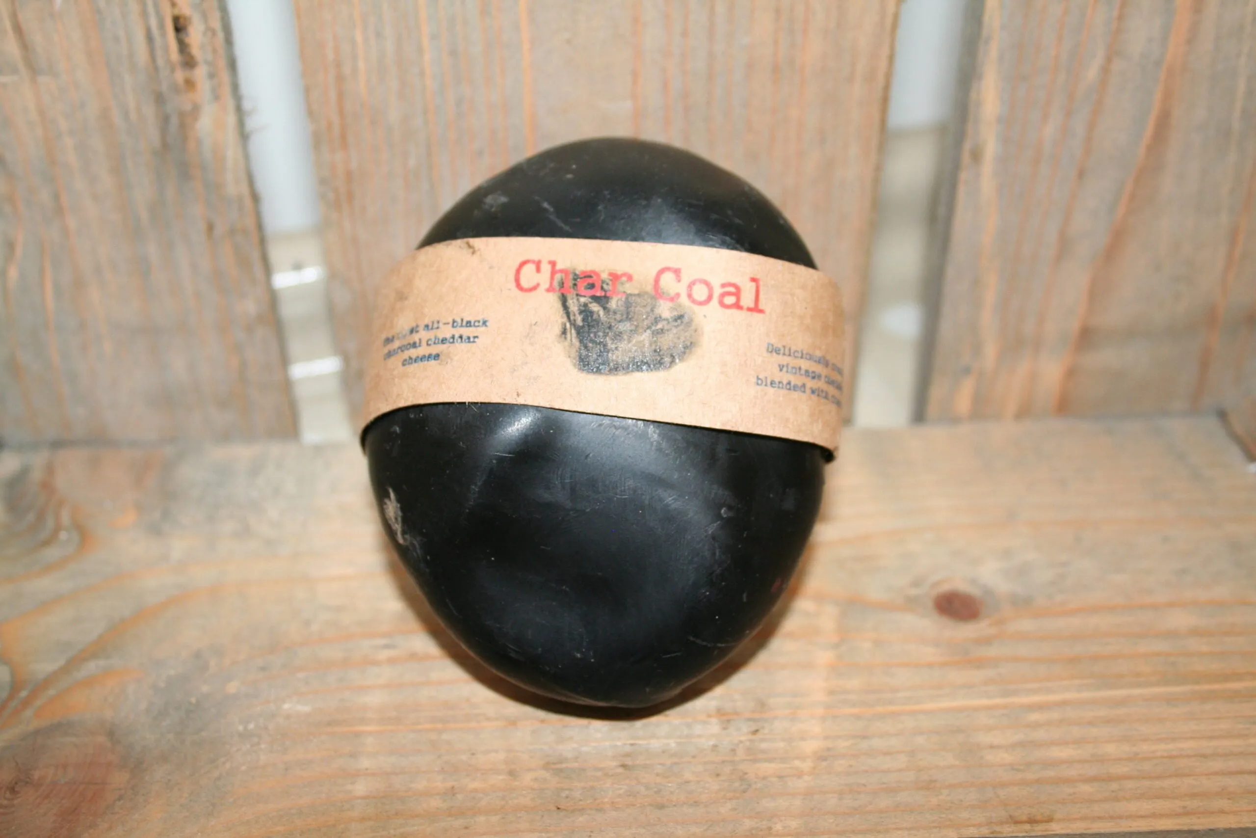 Char coal vintage cheddar cheese