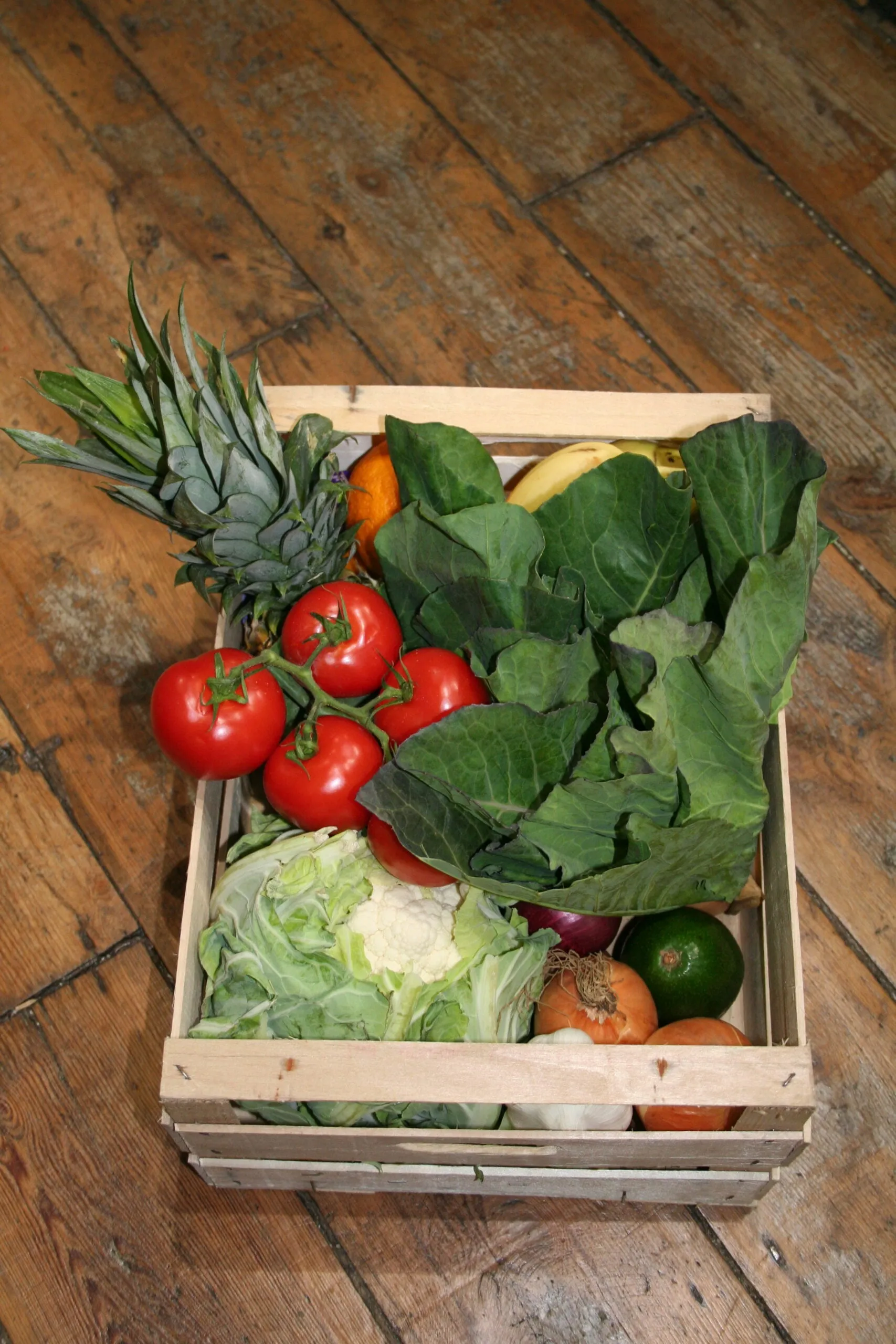 Organically Speaking fruit & veg box