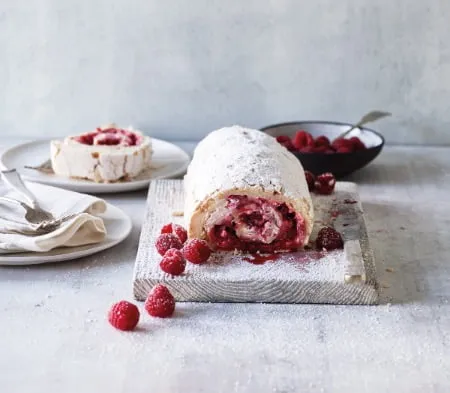 Cook frozen food raspberry pavlova