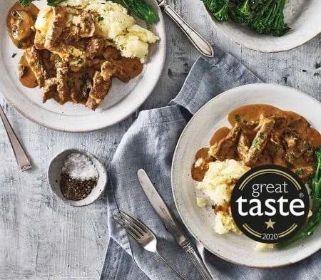 Cook frozen food beef stroganoff