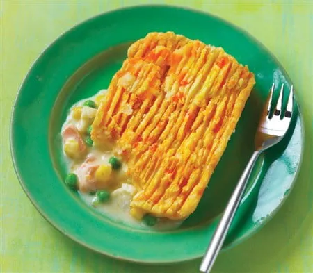 Cook kids fish pie