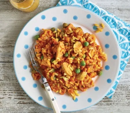Cook kids paella