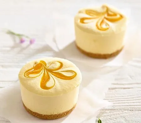 Cook mango & passion fruit cheesecake
