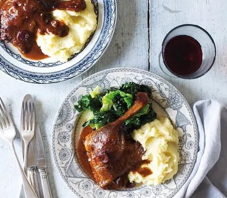 Cook roasted confit of duck