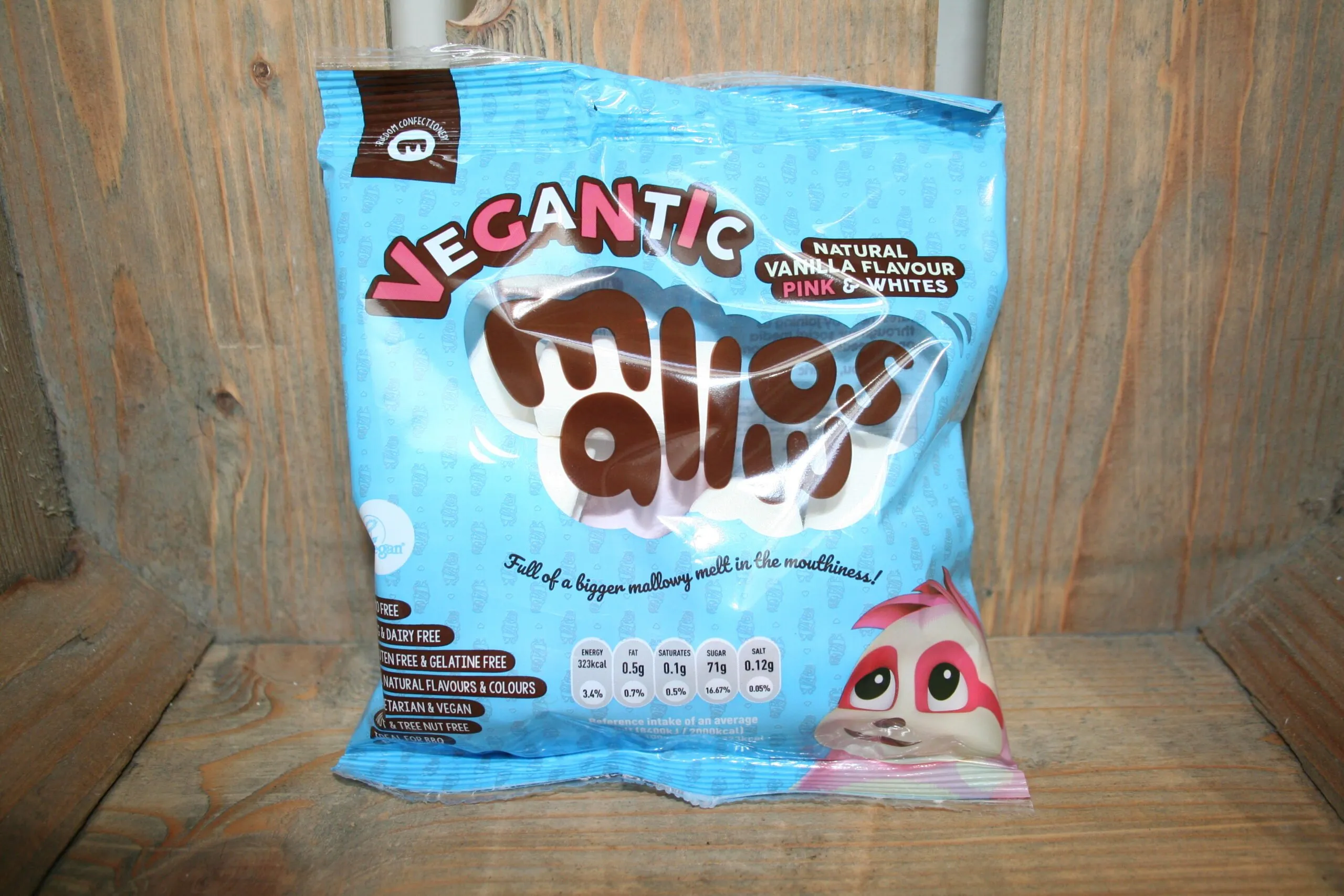Freedom Confectionery Vegantic mallows natural vanilla flavour pink & white