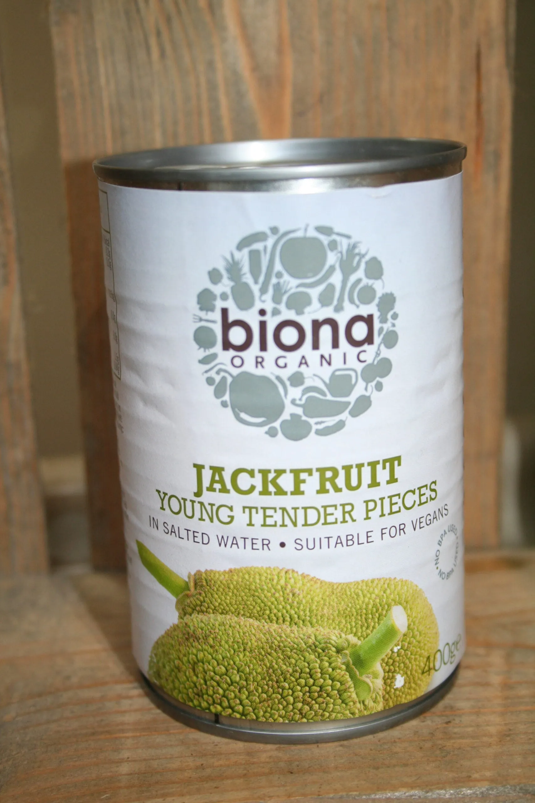 Biona organic jackfruit young tender pieces