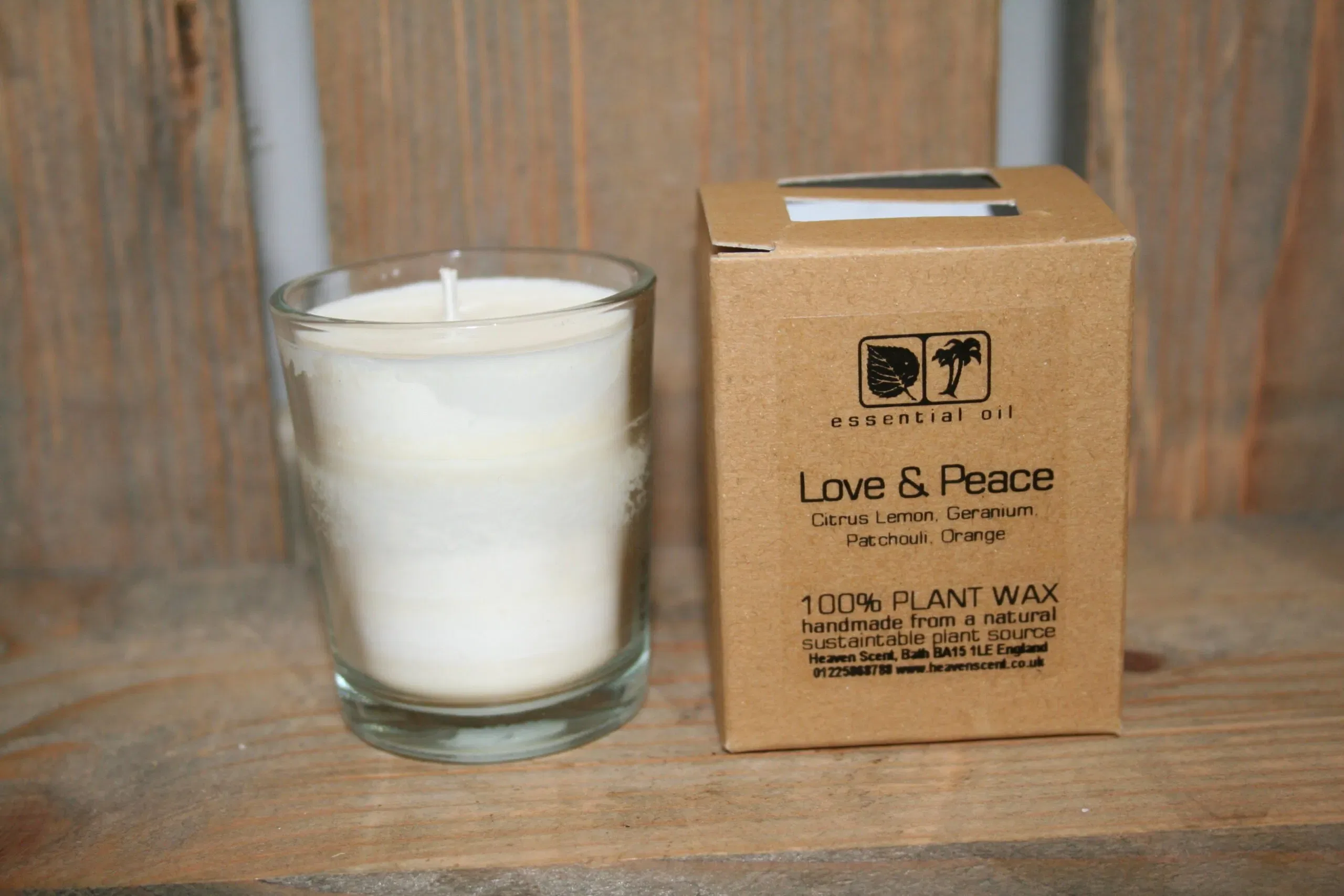 Heaven Scent candle love & peace