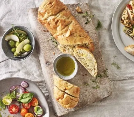 Cook Garlic ciabatta