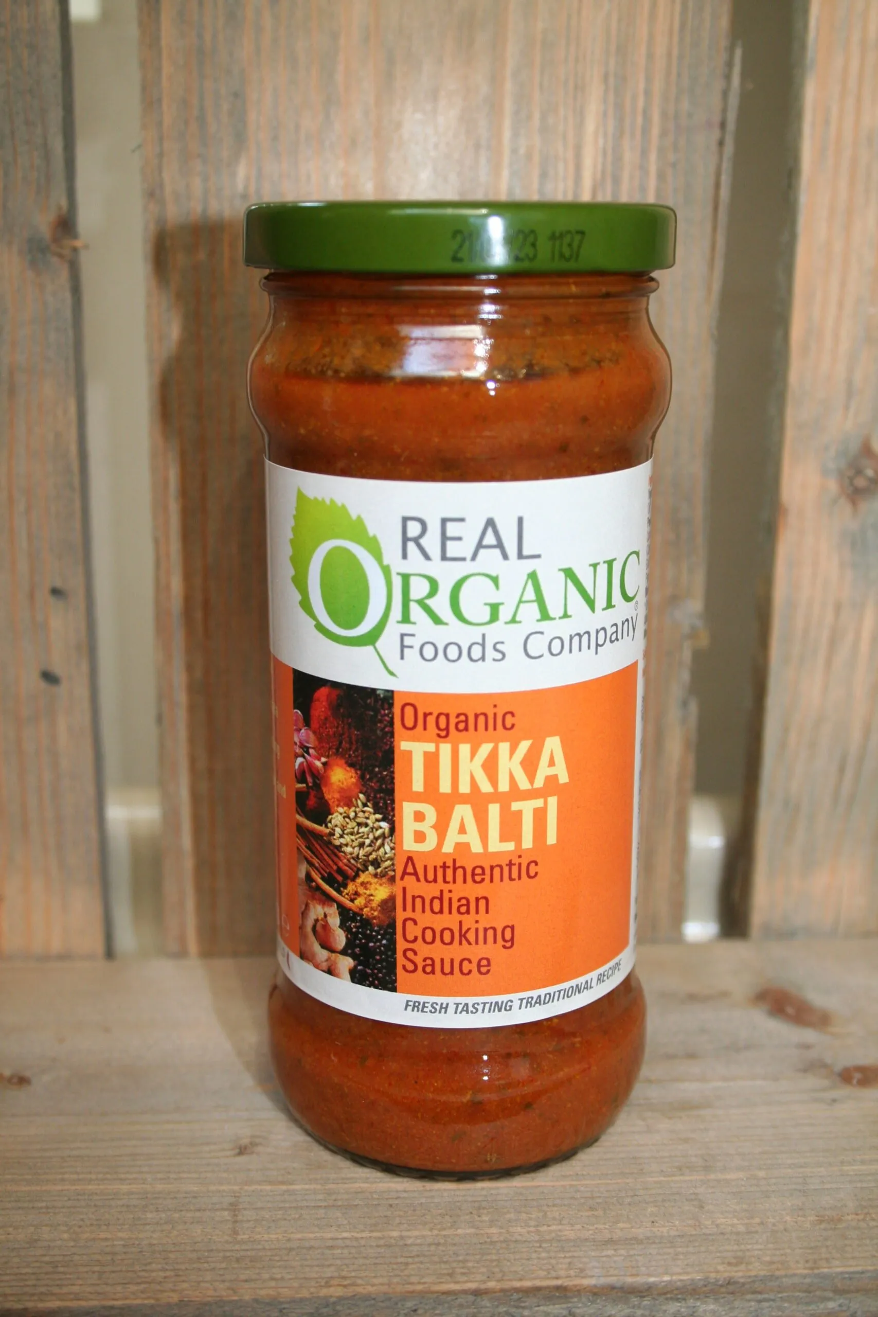 Real Organic Food Co organic tikka balti authentic Indian cooking sauce
