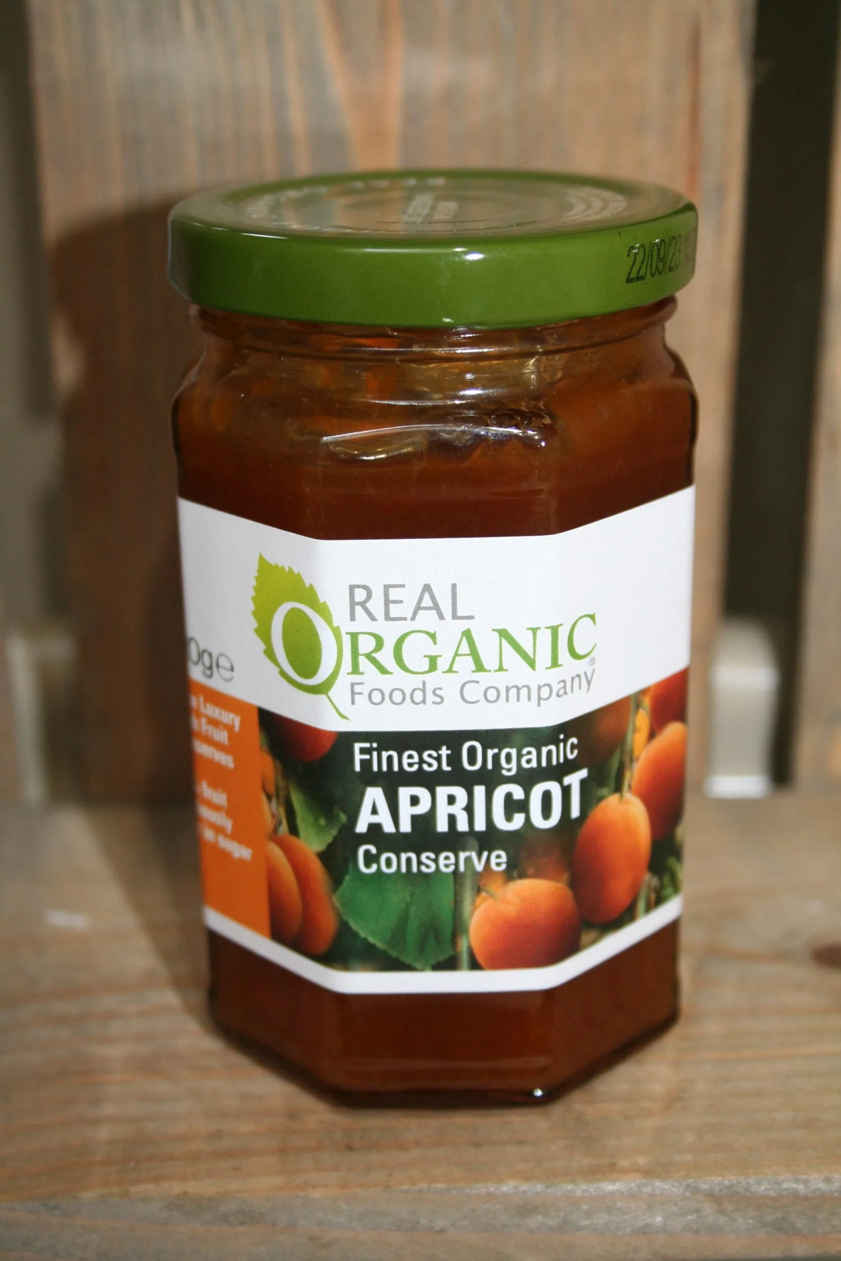Real Organic Food Company organic apricot jam conserve