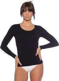 Boody long sleeve top black