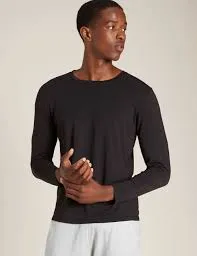 Boody mens long sleeve round neck top