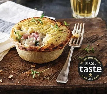 Cook ham hock & leek pie