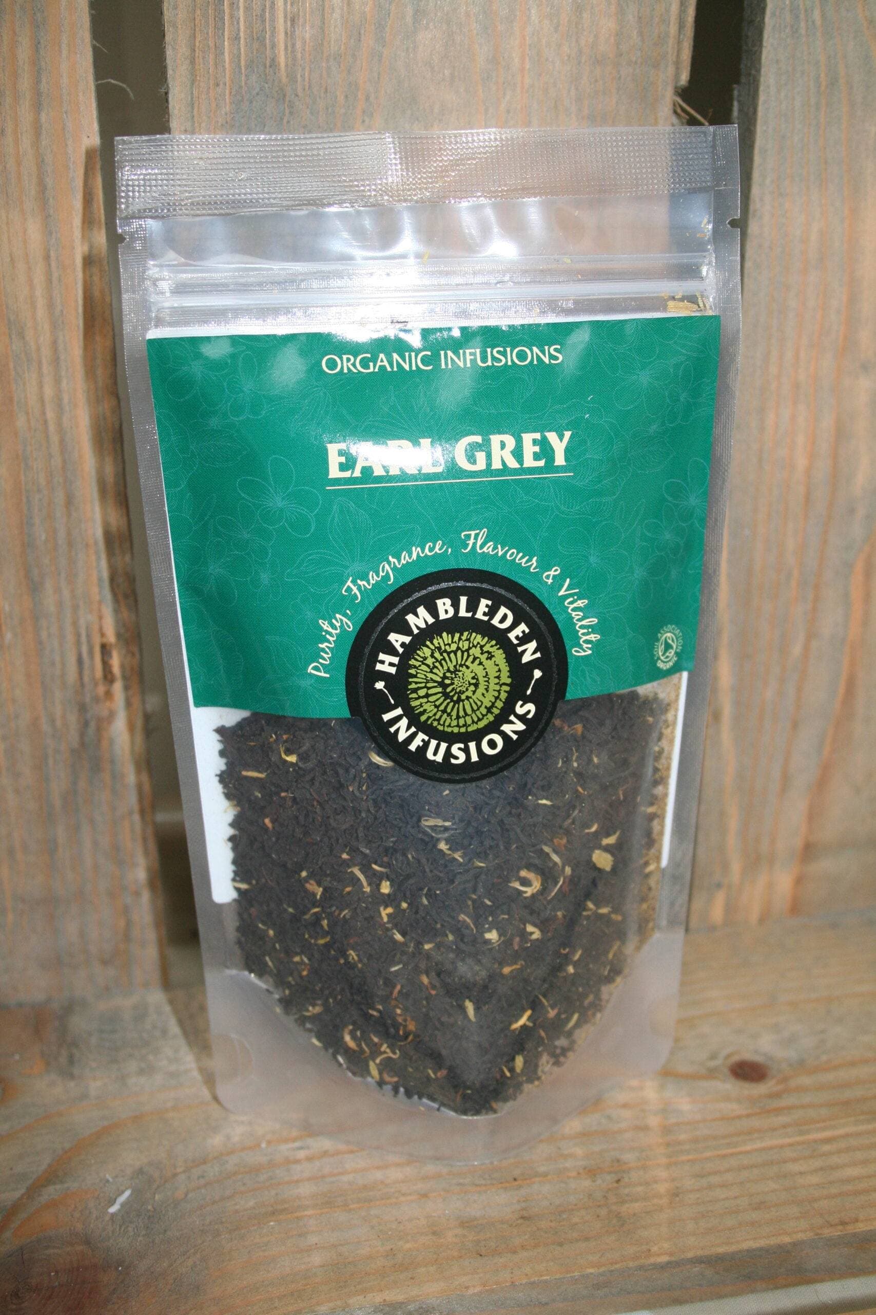 Hambleden Infusions organic Earl Grey loose tea infusion