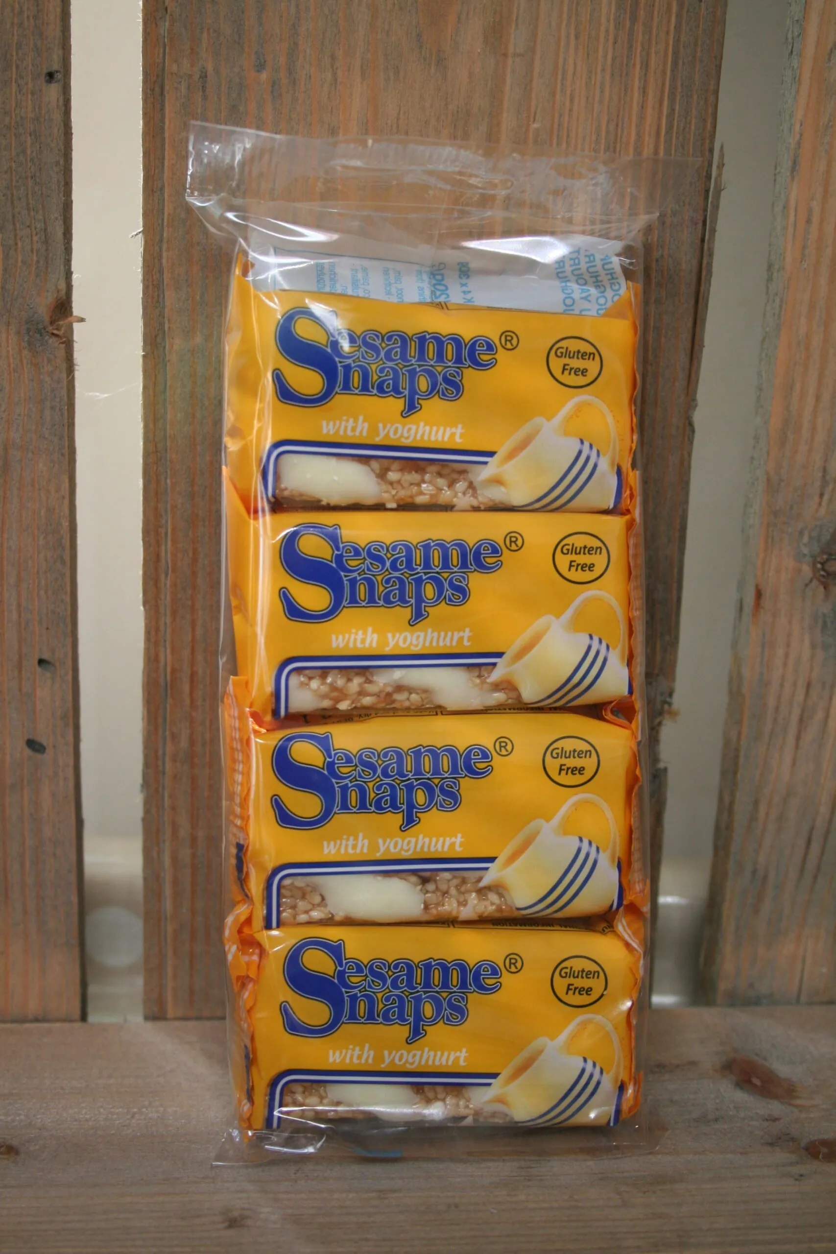 Sesame Snaps with yoghurt