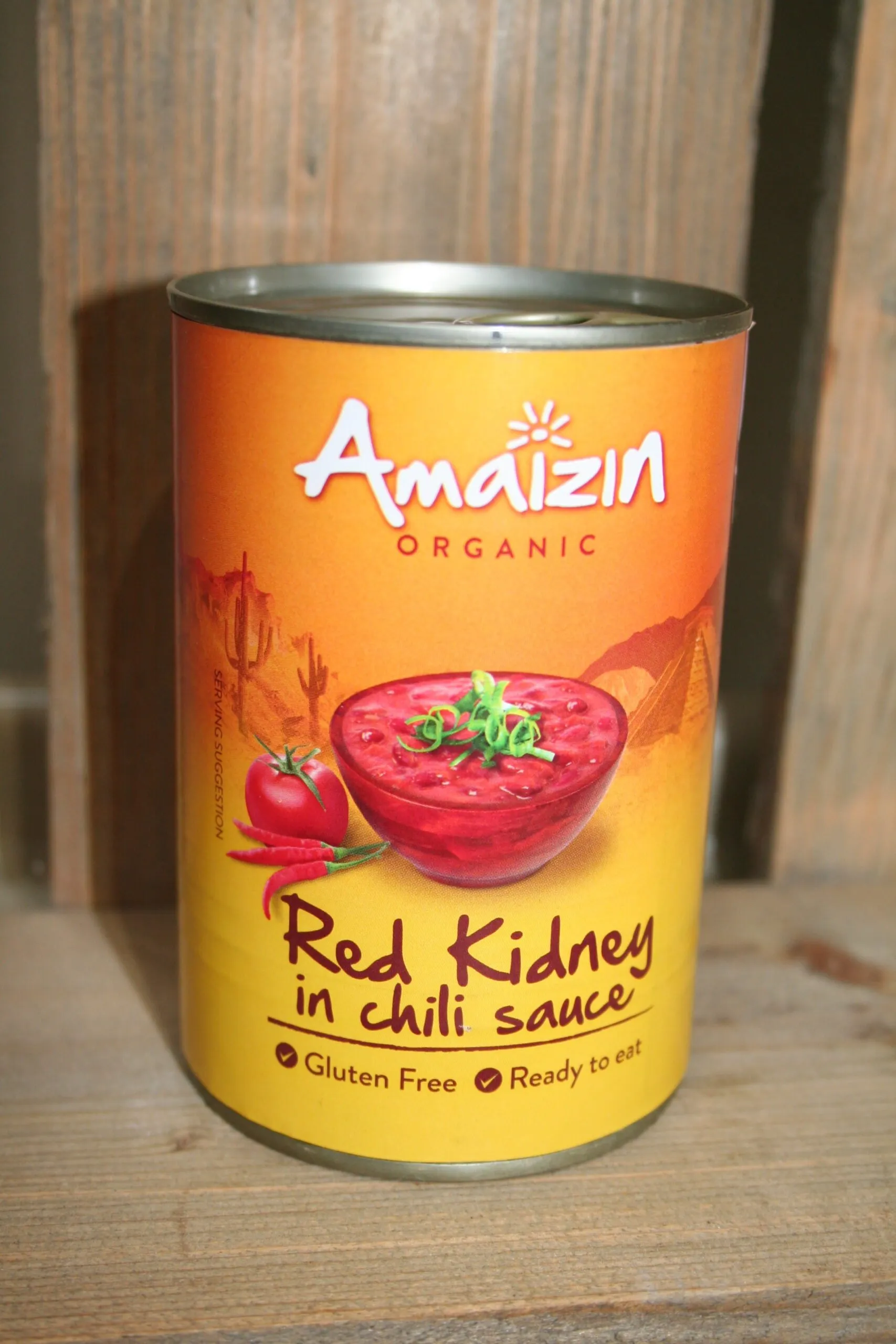 Amaizin organic red kidney beans in chili sauce