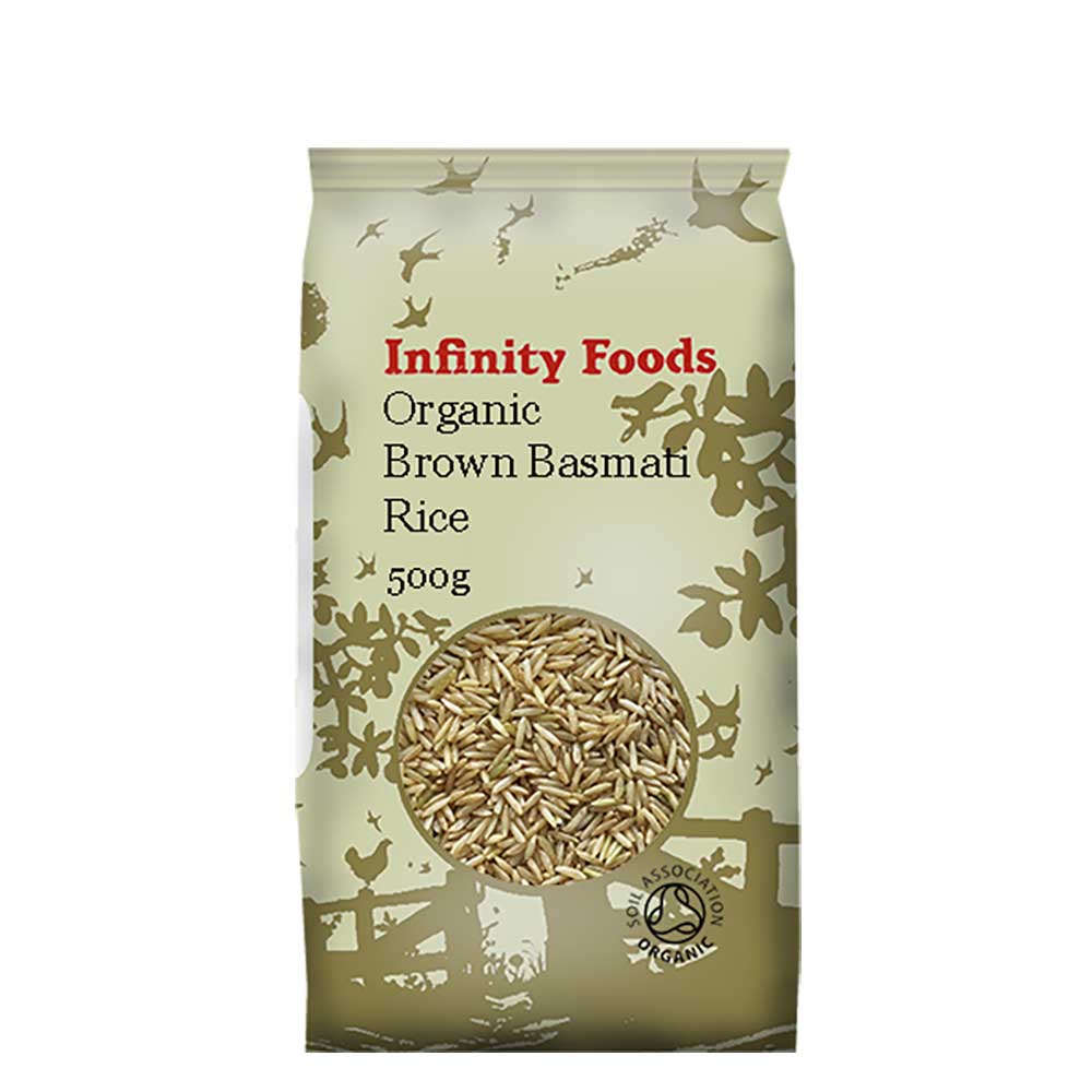 infinity foods organic brown basmati rice (500g)