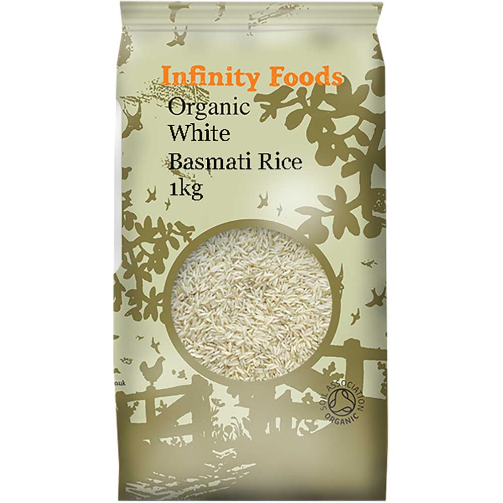 infinity foods organic brown basmati rice (500g)