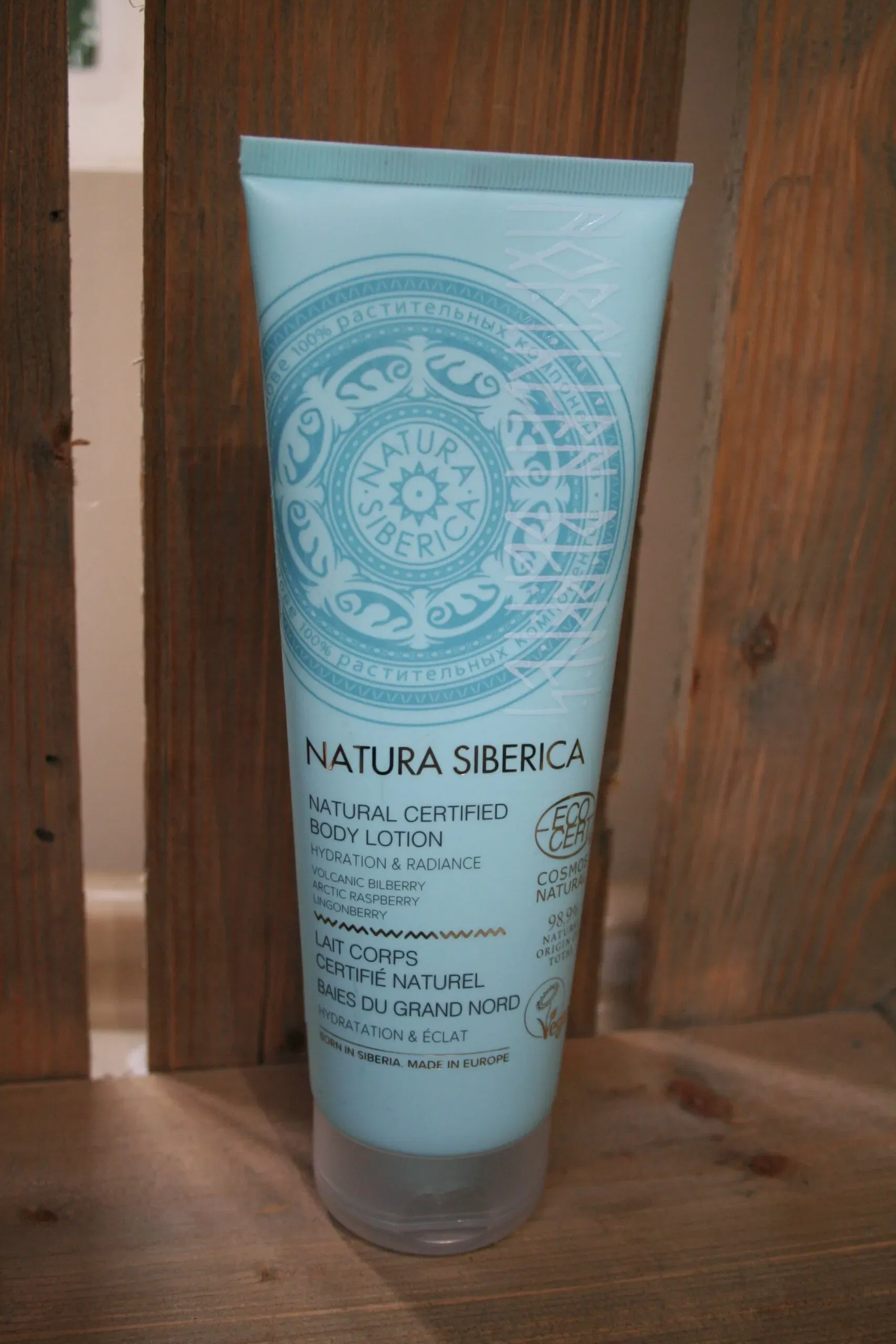 Natura Siberica natural certified body lotion
