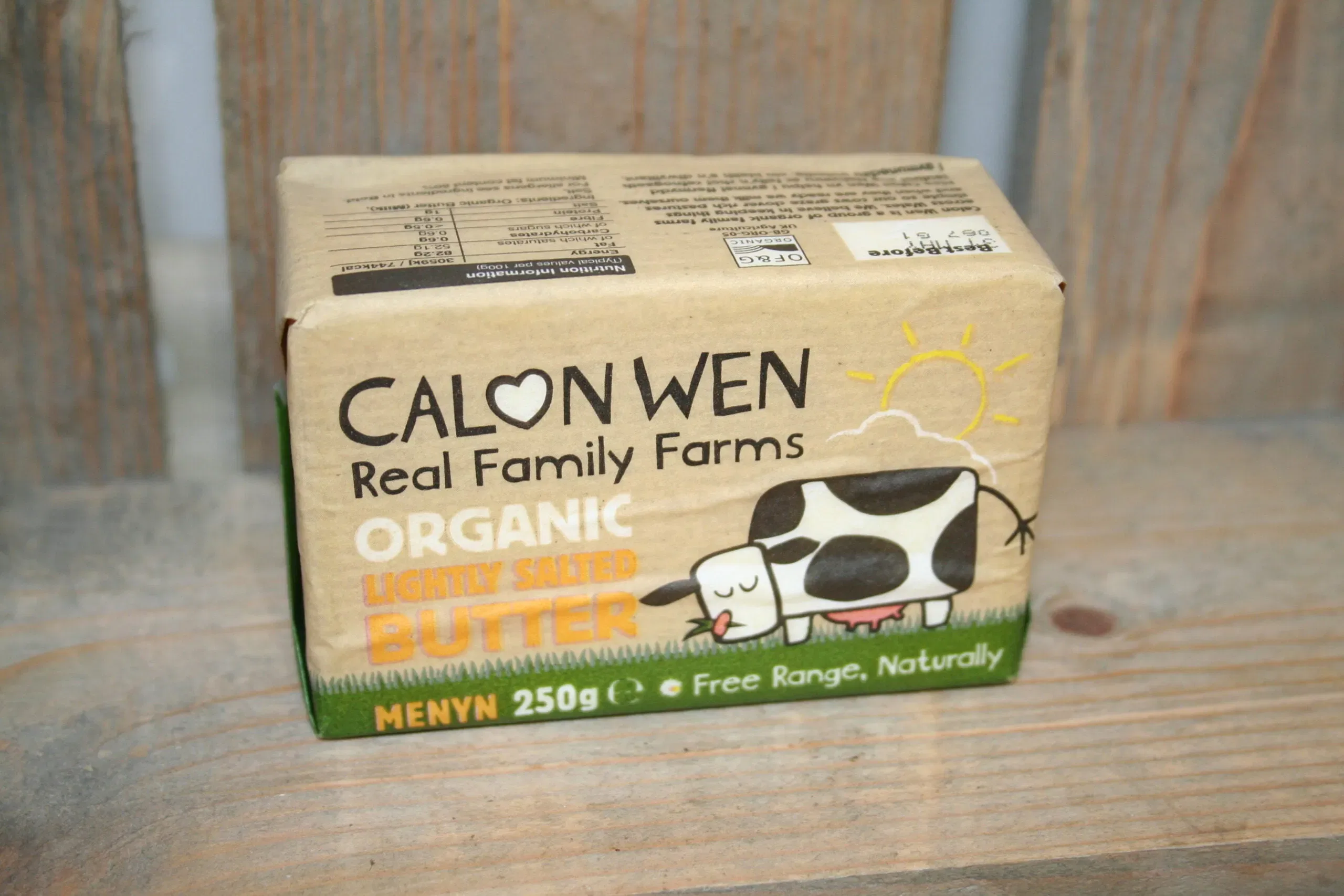 Calon Wen organic lightly salted butter