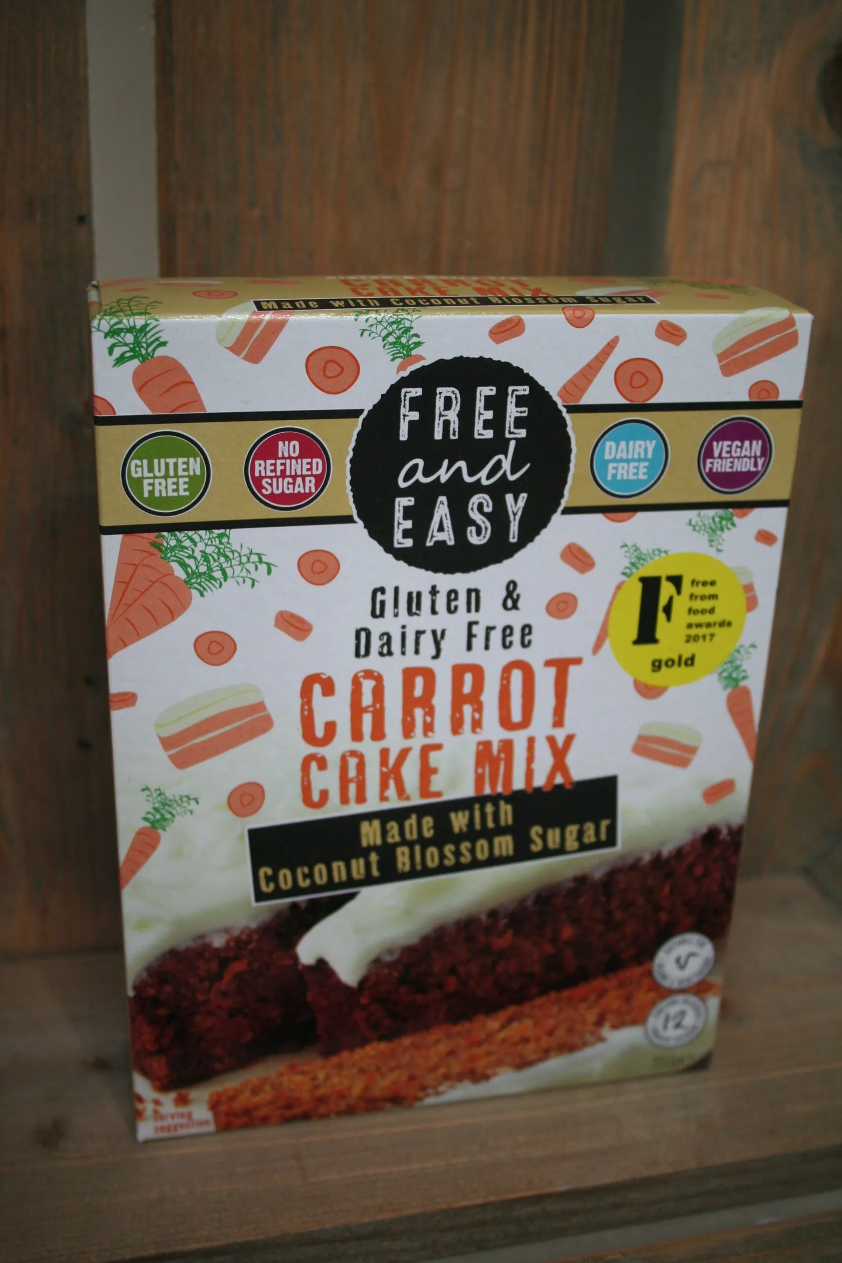 Free & Easy gluten & dairy free carrot cake mix