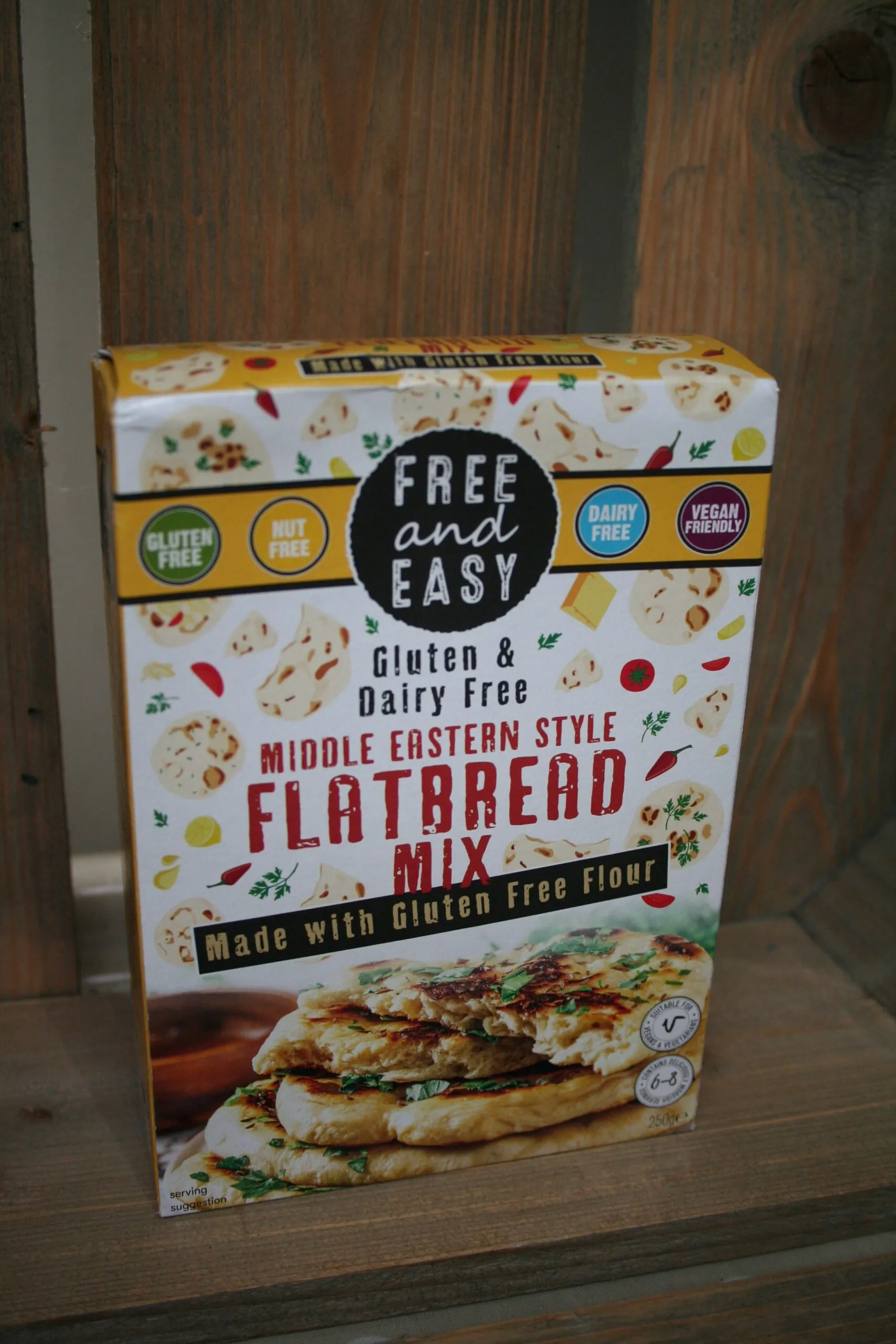 Free & Easy gluten & dairy free flatbread mix