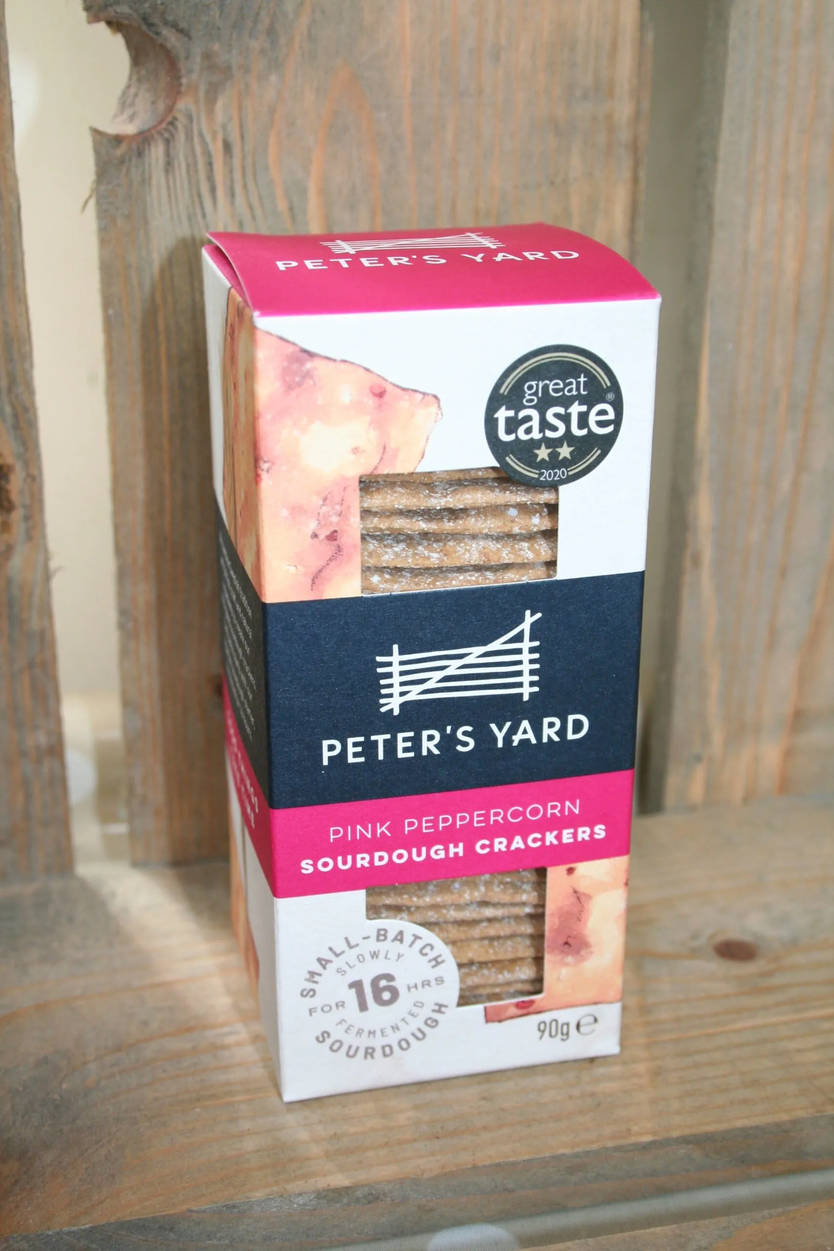 Peters Yard pink peppercorn sourdough crackers