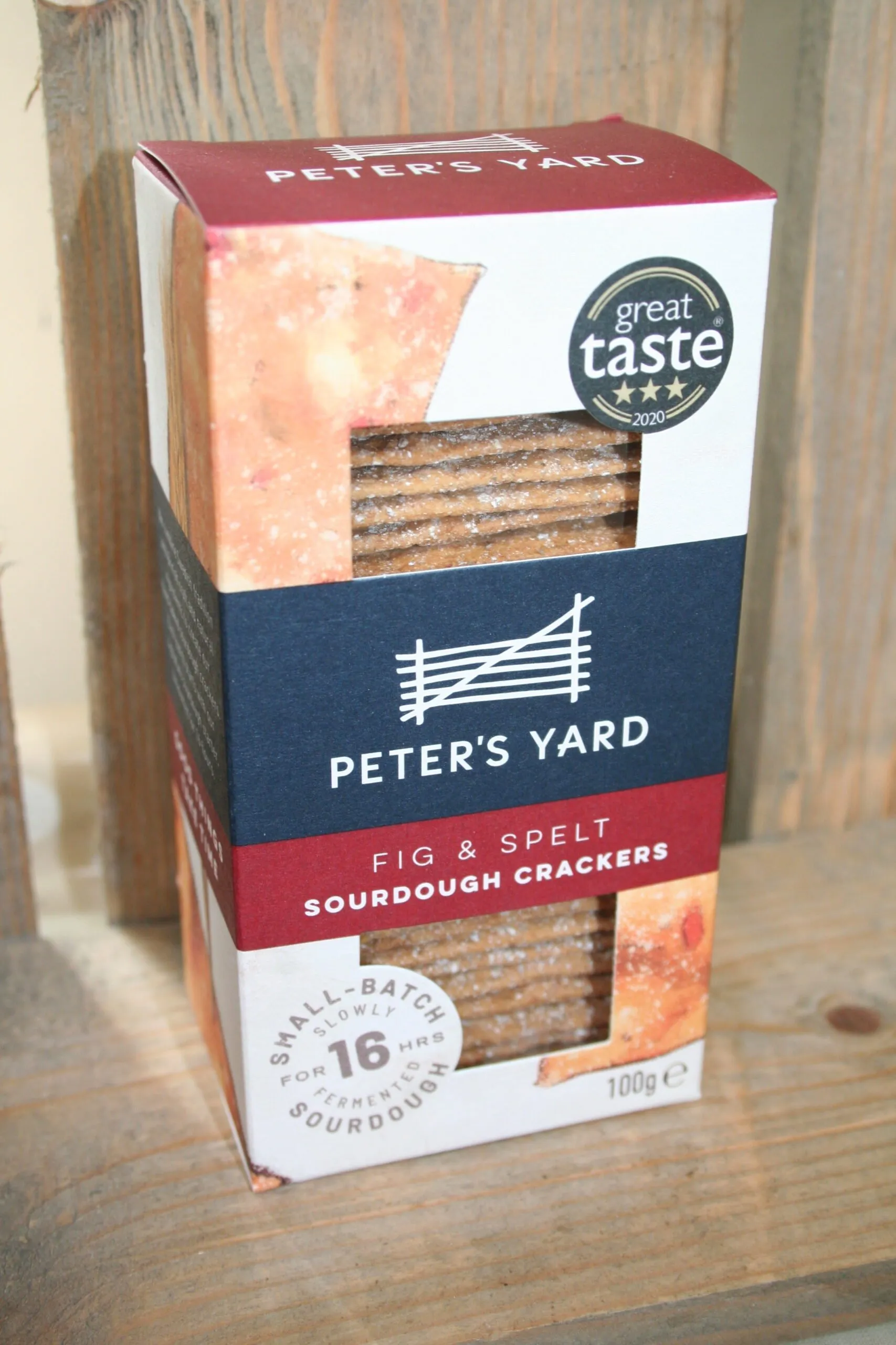 Peters Yard fig & spelt sourdough crackers