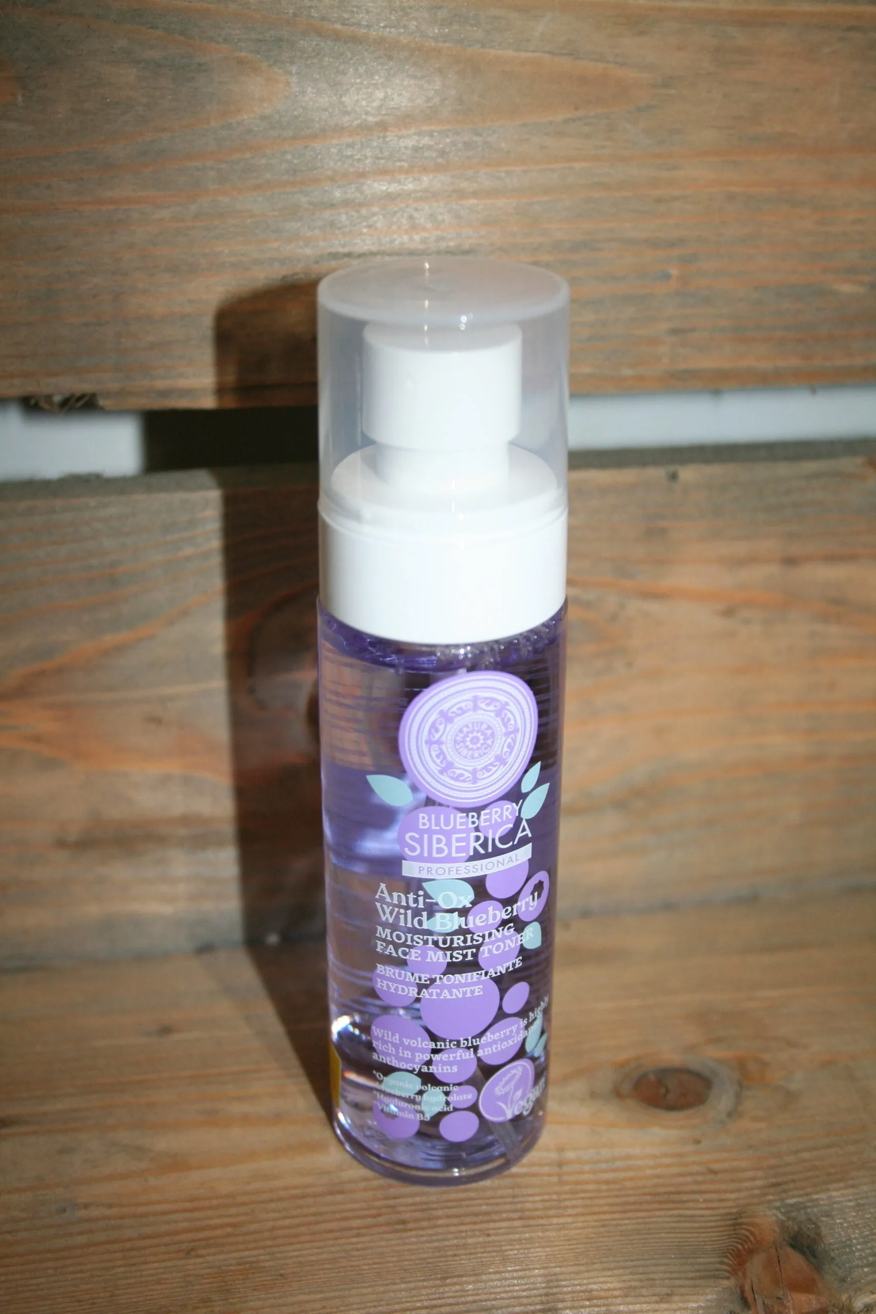 Natura Siberica anti ox wild blueberry moisturising face mist toner
