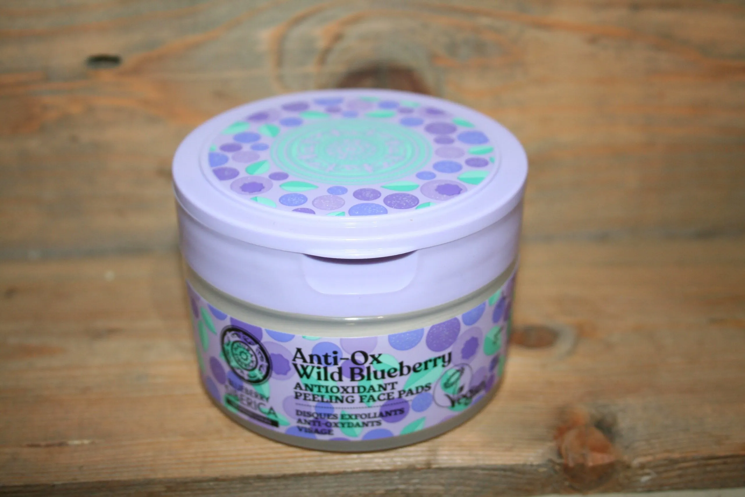 Natura Siberica anti ox wild blueberry peeling face pads