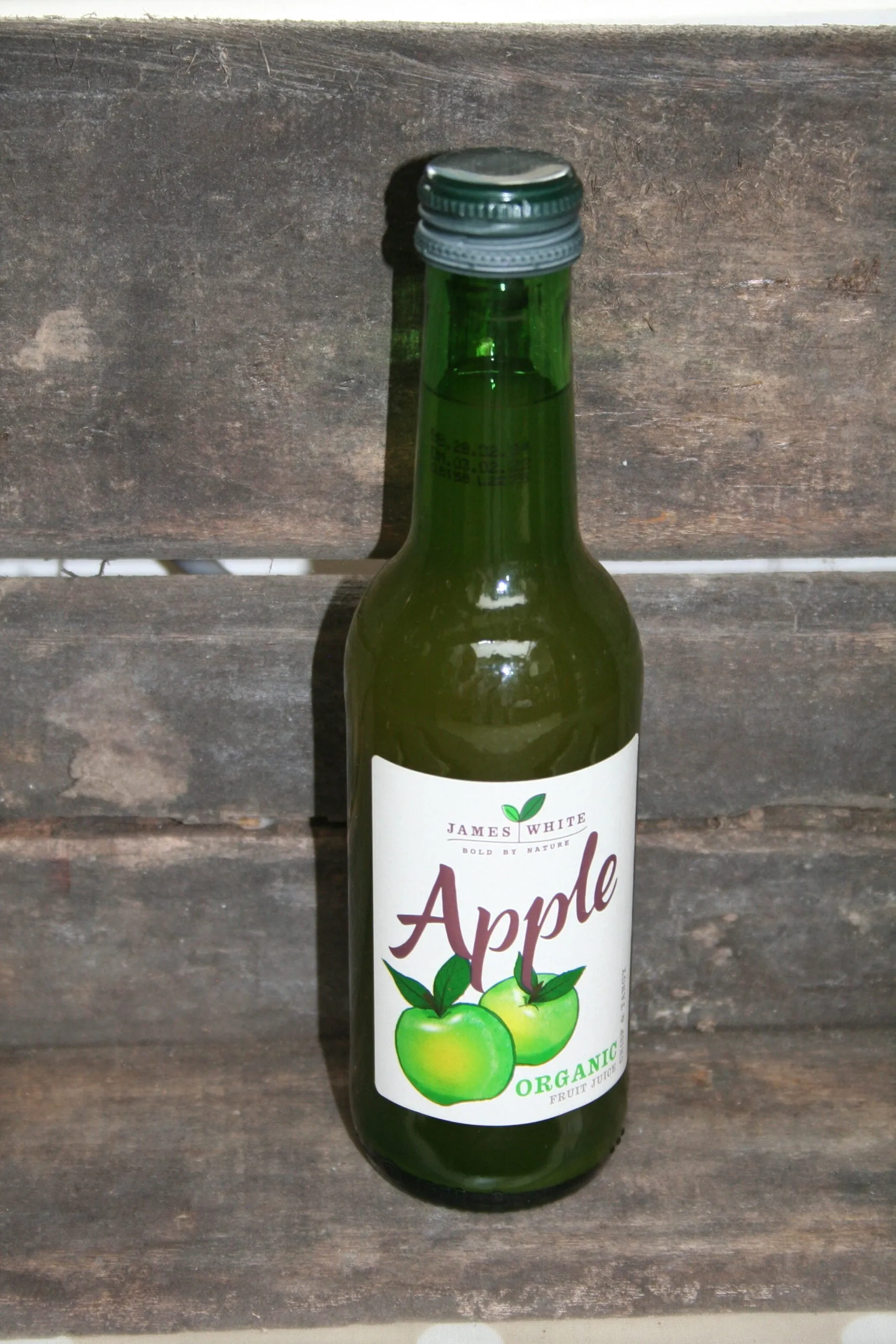 James White organic apple juice