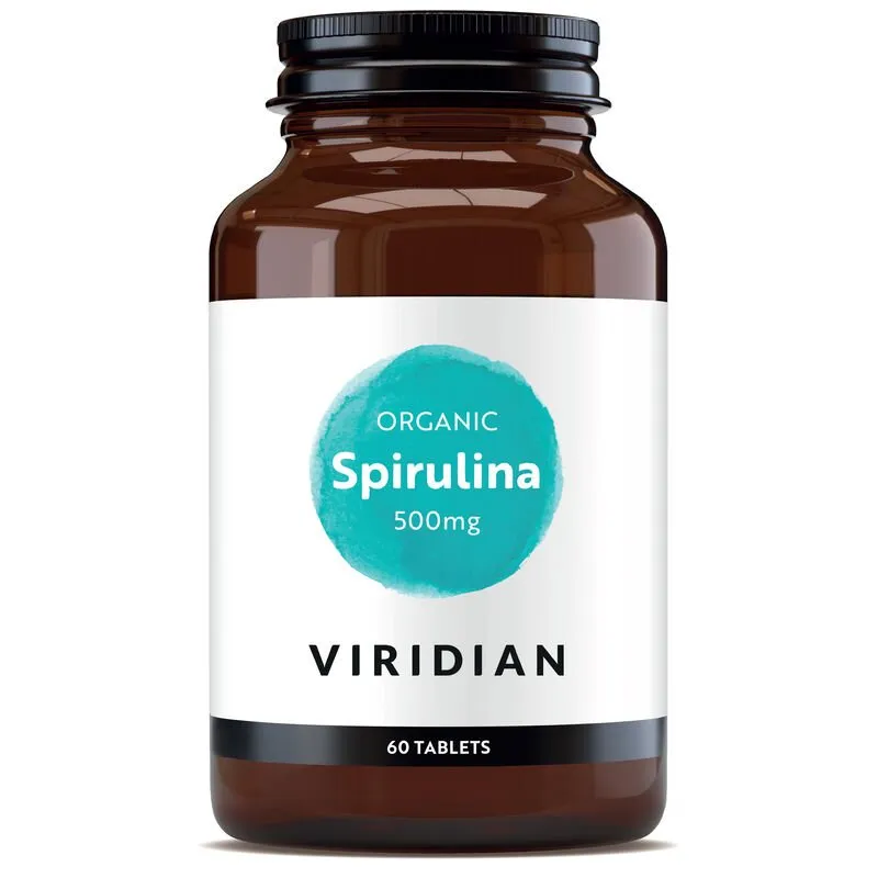 viridian organic spirulina 500mg tablets (60 tabs)