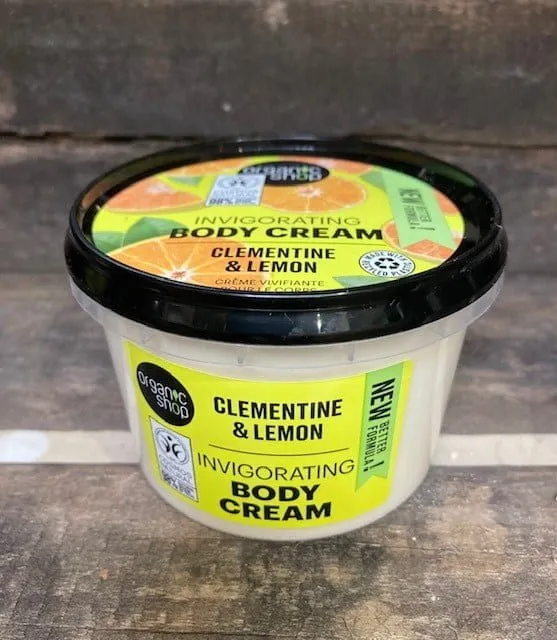 ORGANIC SHOP Invigorating Clementine & Lemon Body Cream (250ml)