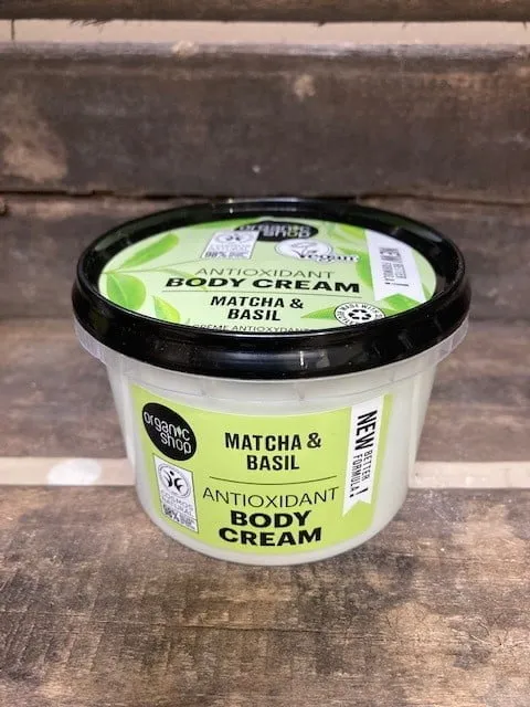 ORGANIC SHOP Antioxidant Matcha & Basil Body cream (250ml)