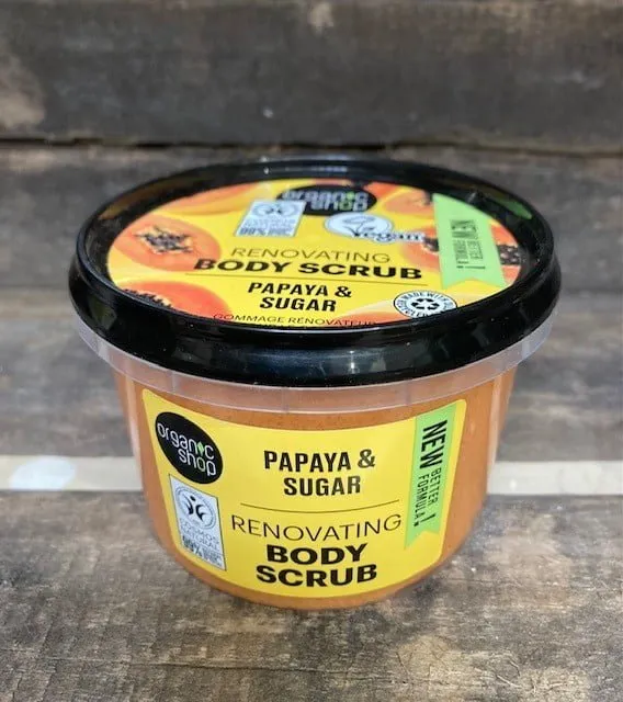 ORGANIC SHOP Papaya & Sugar Body Scrub (250ml)